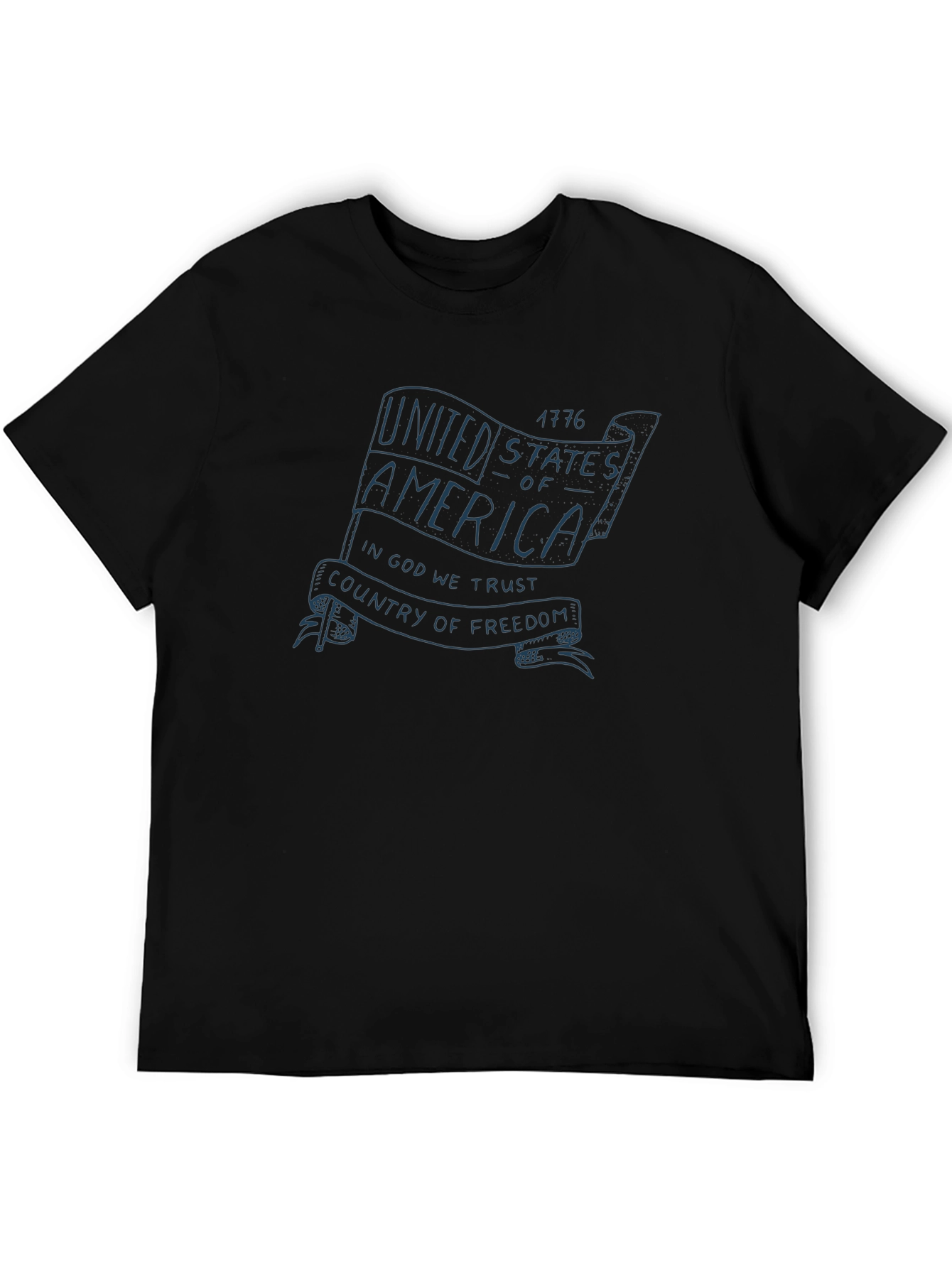 USA Flag Graphic Print T-Shirt - Patriotic Pride