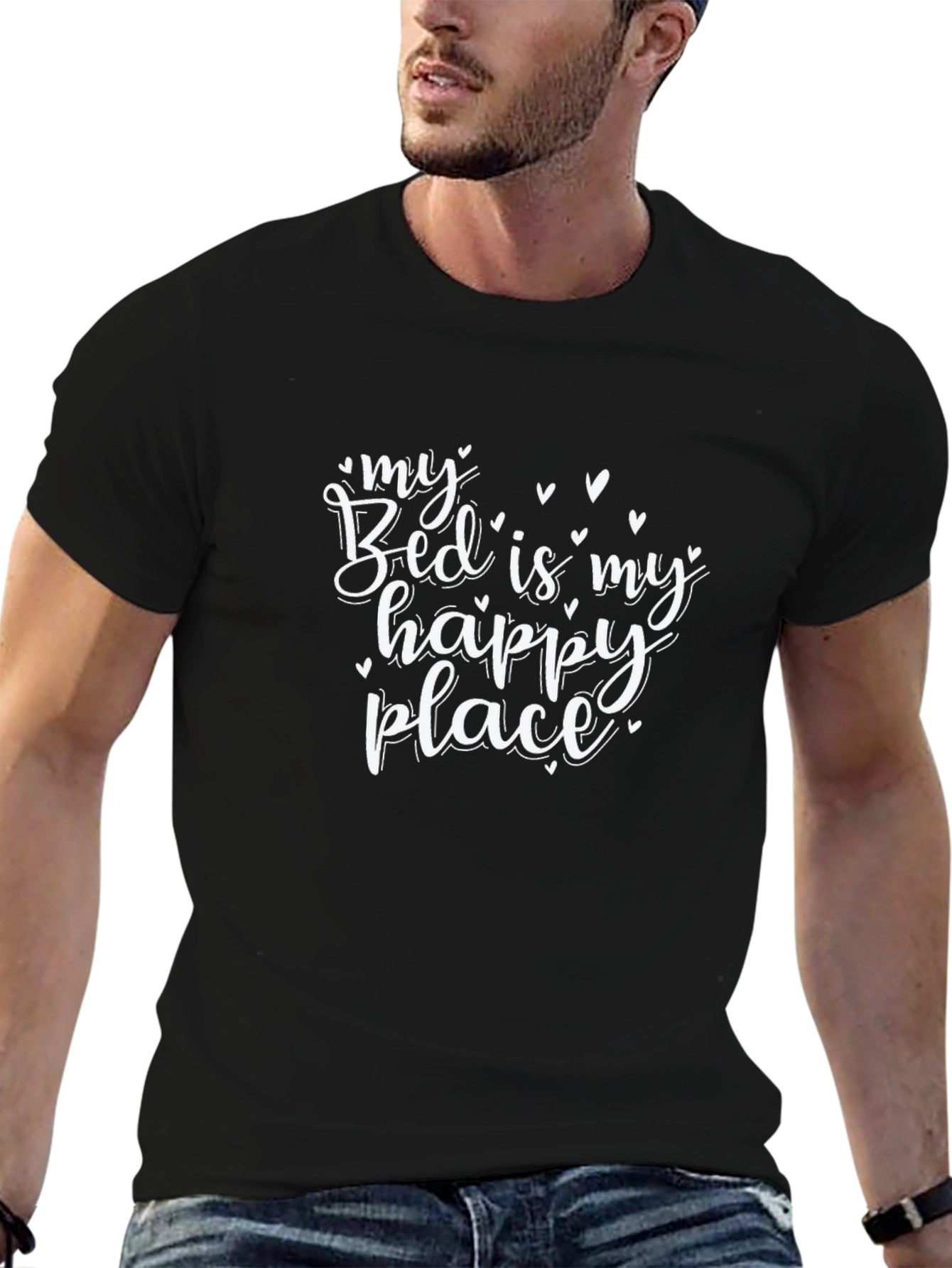 My Bed is My Happy Place Graphic T-Shirt