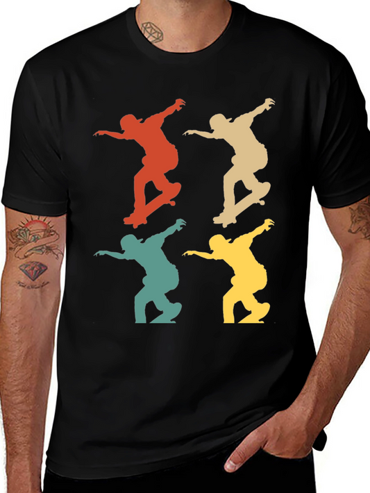 Retro Skateboarder T-Shirt - Cool Graphic Tee