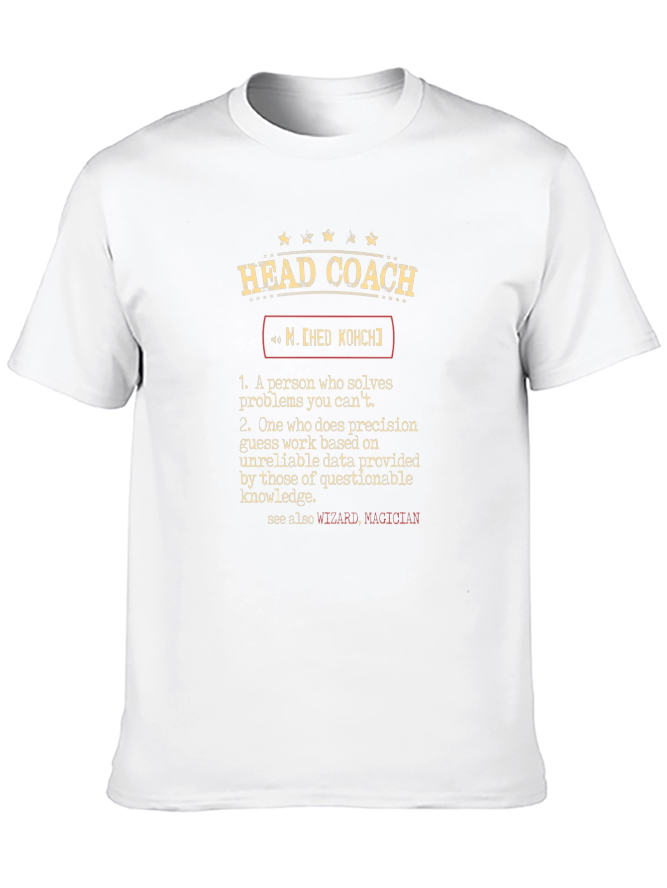 Head Coach Definition Graphic T-Shirt