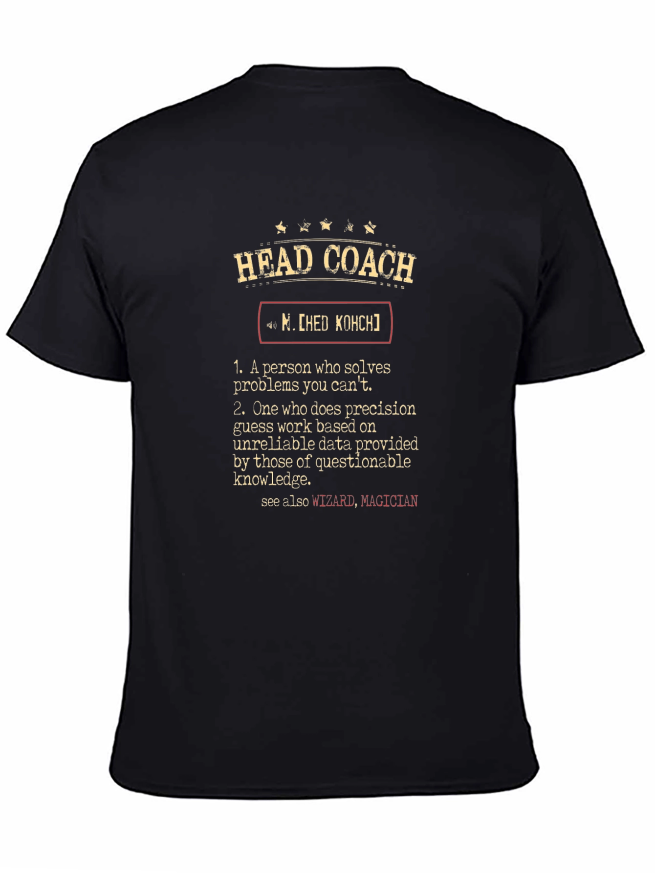 Head Coach Definition Graphic T-Shirt