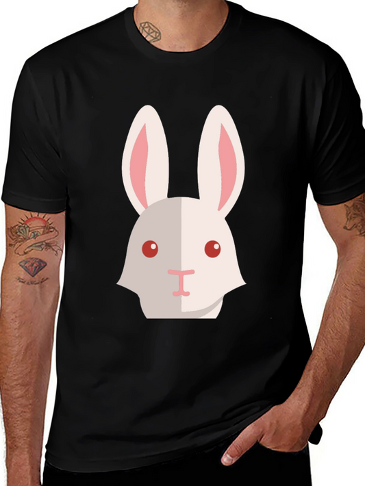 Rabbit Graphic Tee - Soft Cotton Blend