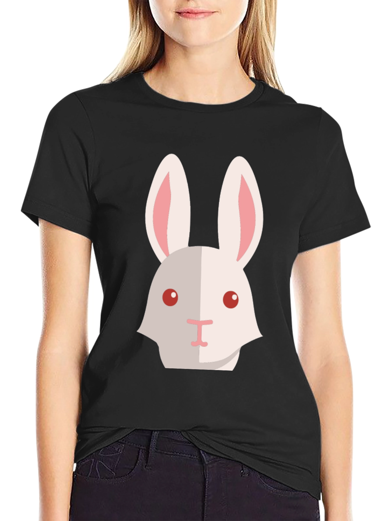 Rabbit Graphic Tee - Soft Cotton Blend