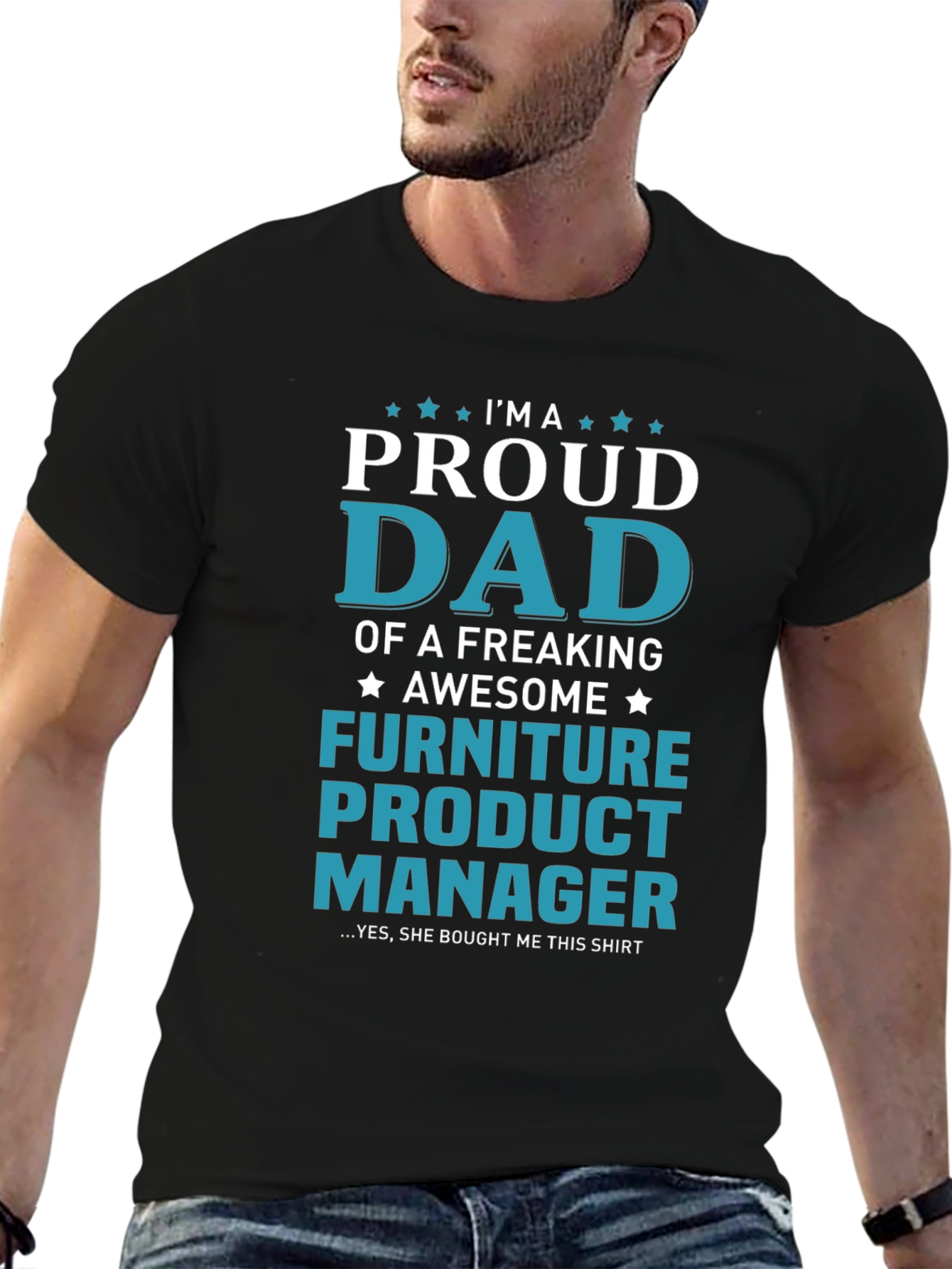 Proud Dad Furniture Product Manager Graphic T-Shirt
