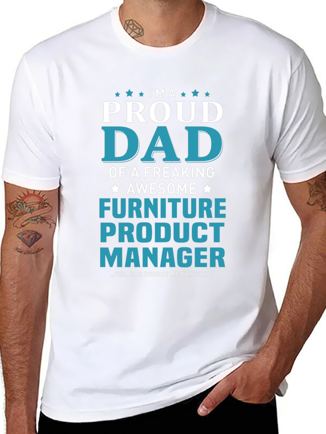Proud Dad Furniture Product Manager Graphic T-Shirt