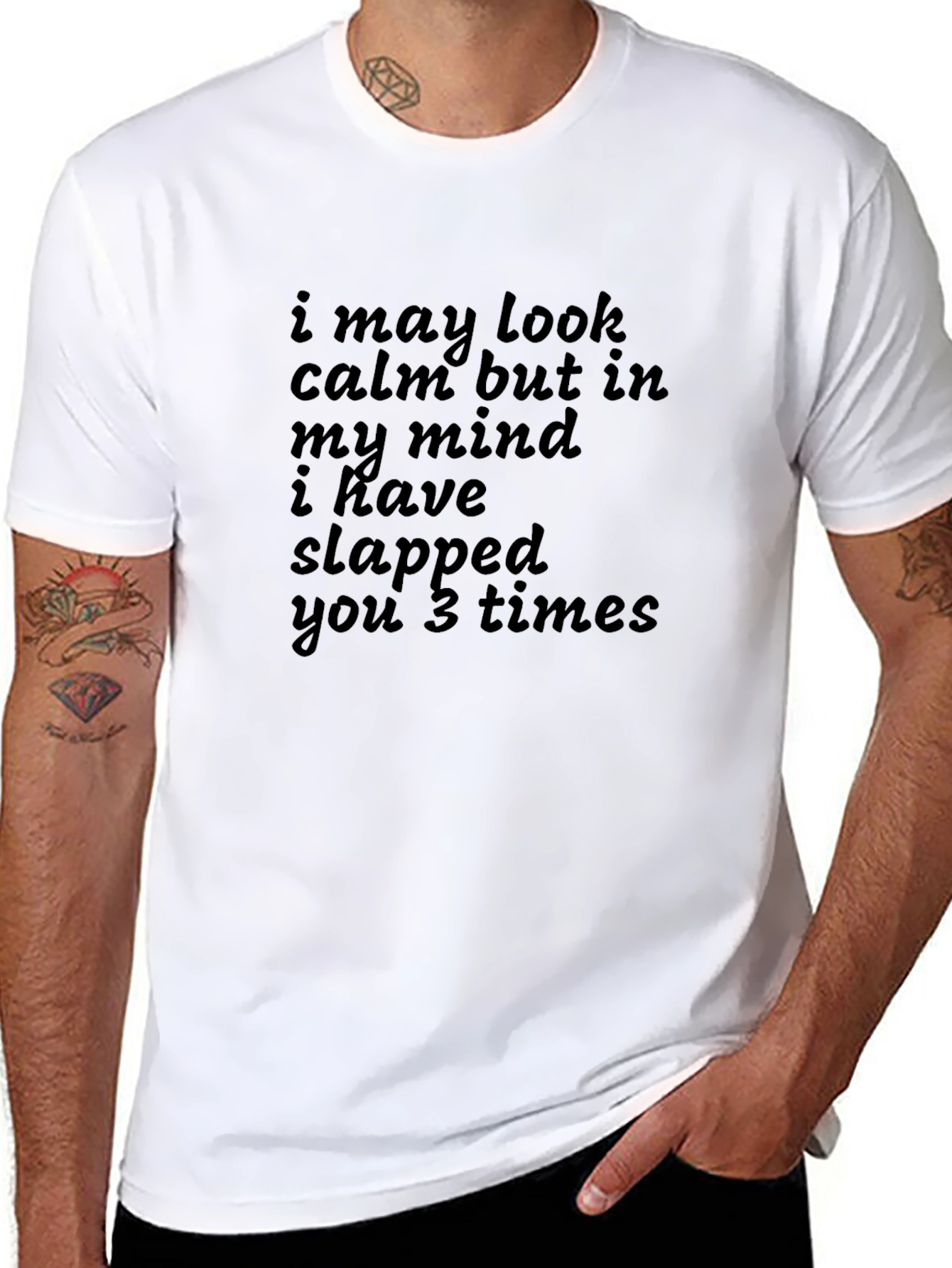 Funny Graphic Tee - I May Look Calm...