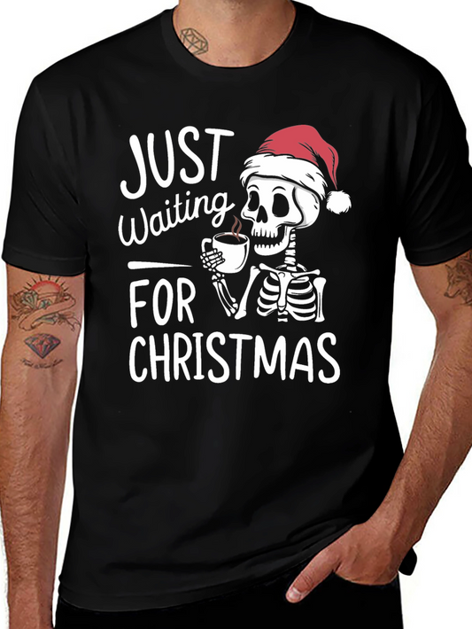 Waiting for Christmas Skeleton T-Shirt