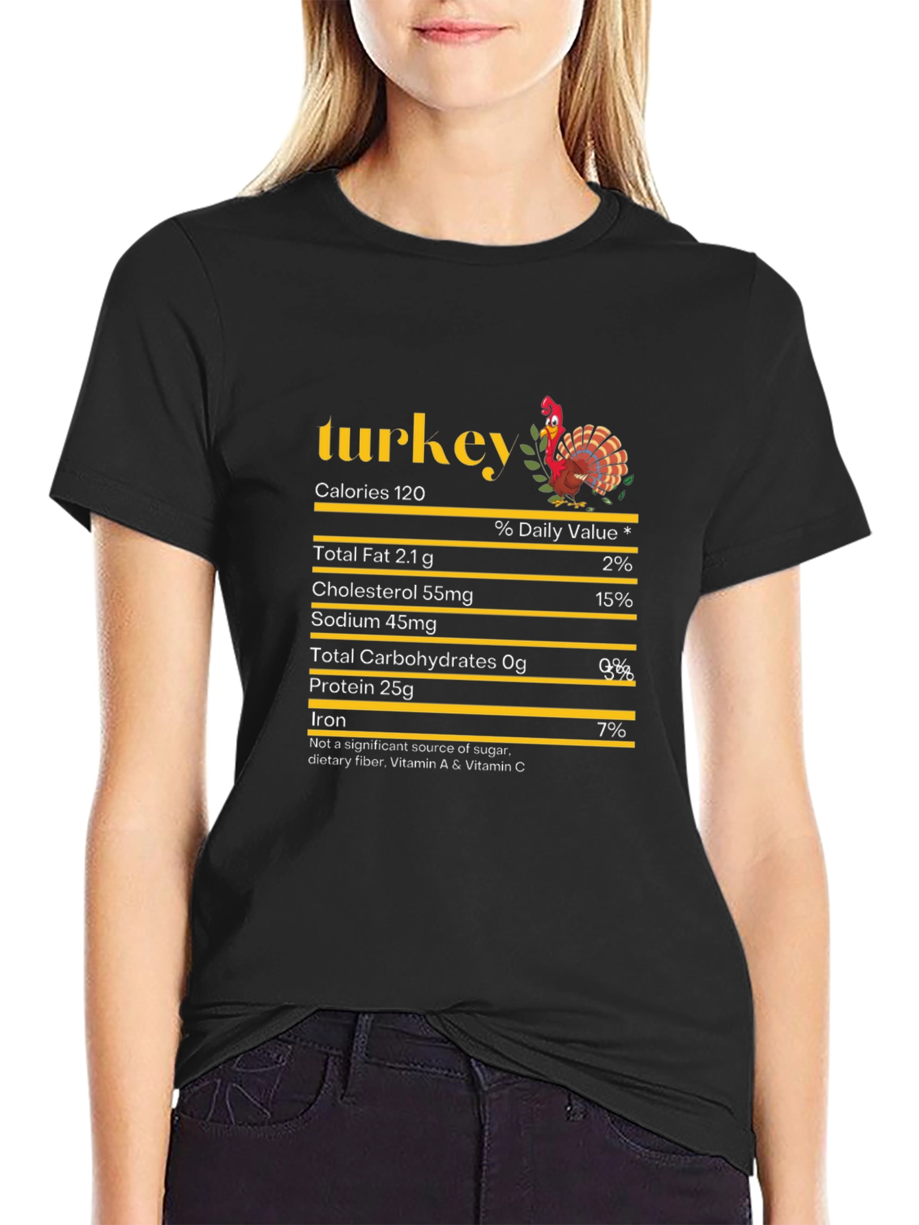 Turkey Nutrition Facts Graphic Tee