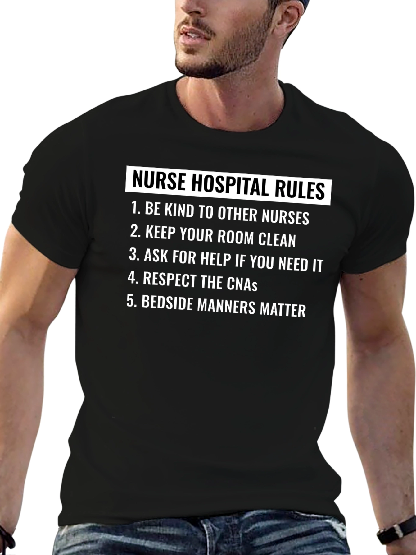 Nurse Hospital Rules Graphic Tee