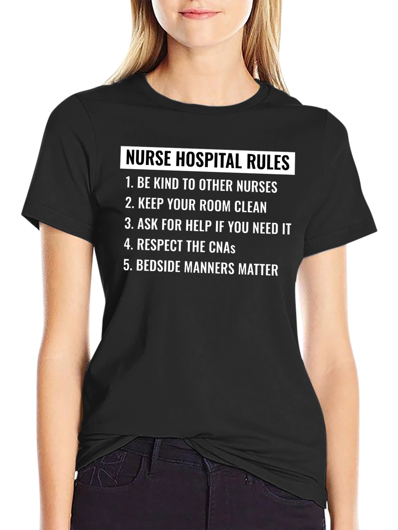 Nurse Hospital Rules Graphic Tee