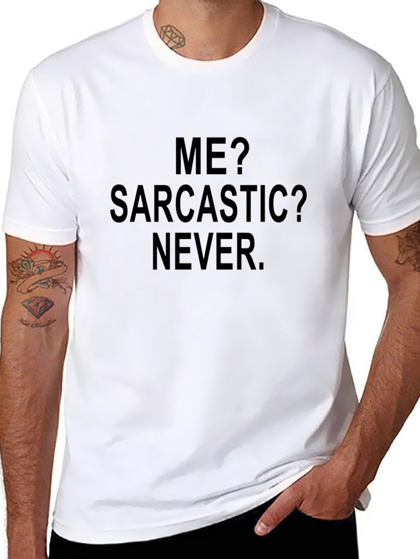 Sarcastic Humor Tee - Black Graphic T-Shirt
