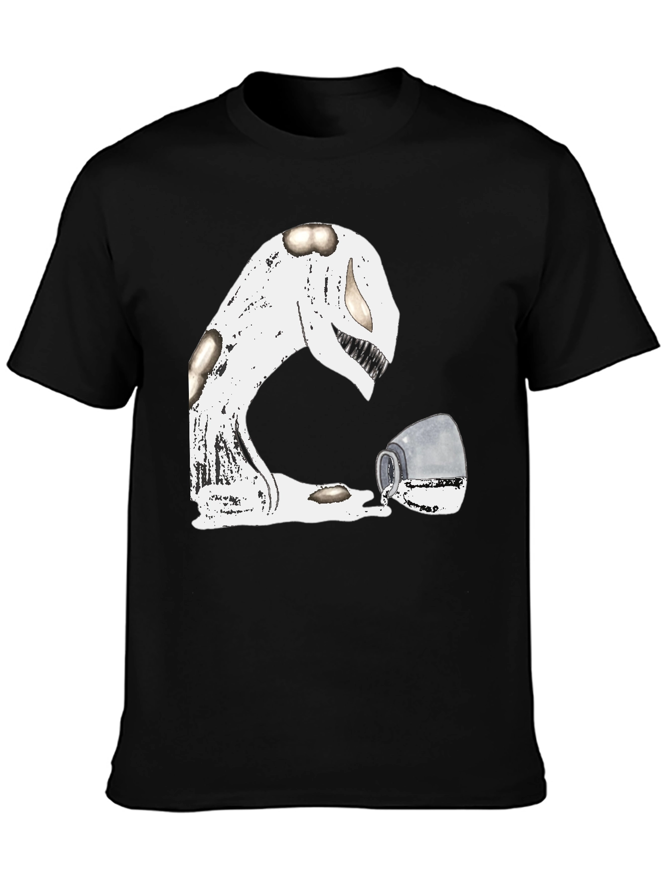 Spilled Milk Monster Graphic Tee - Unique & Fun