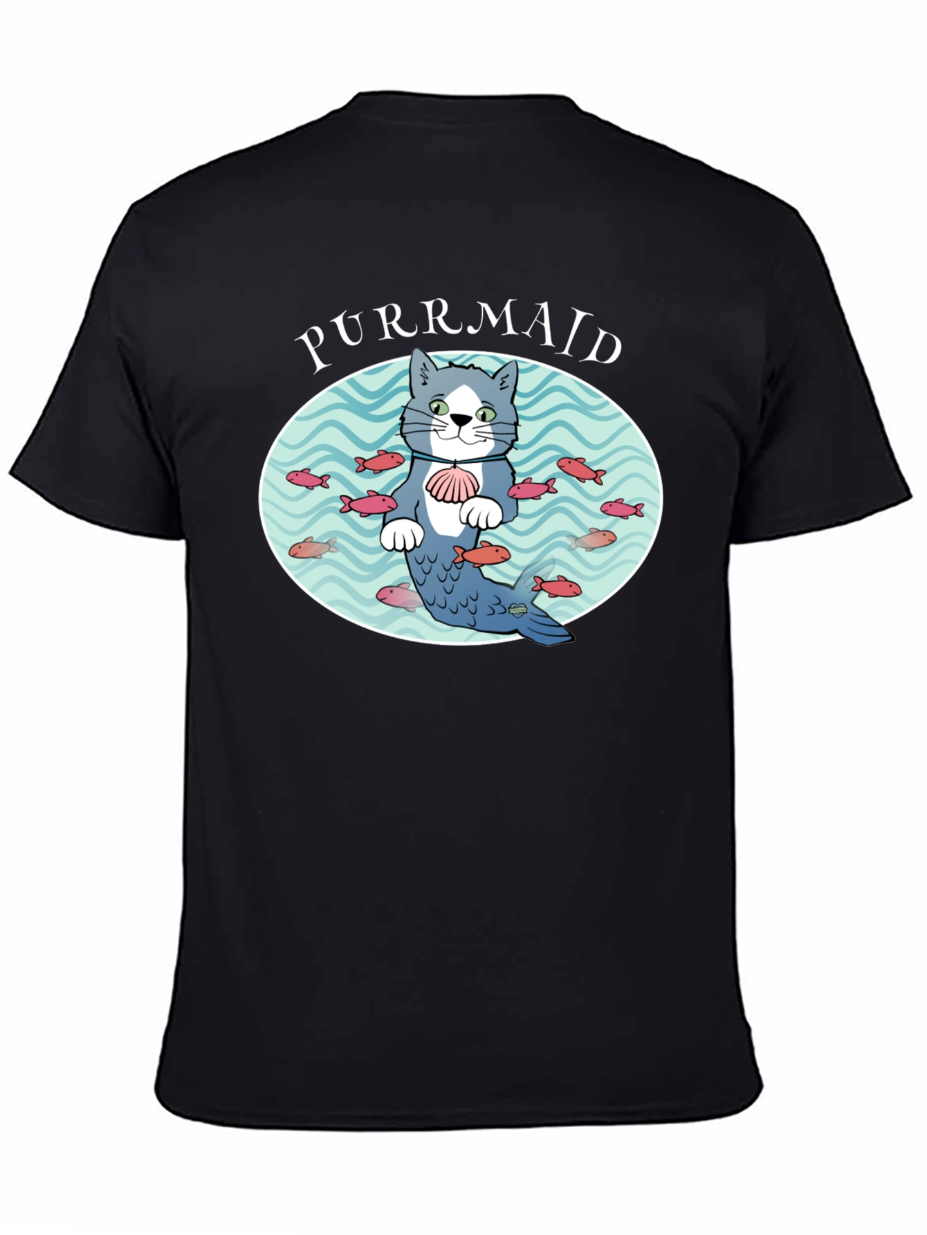 Purrmaid Cat Graphic T-Shirt - Unisex Cotton Tee
