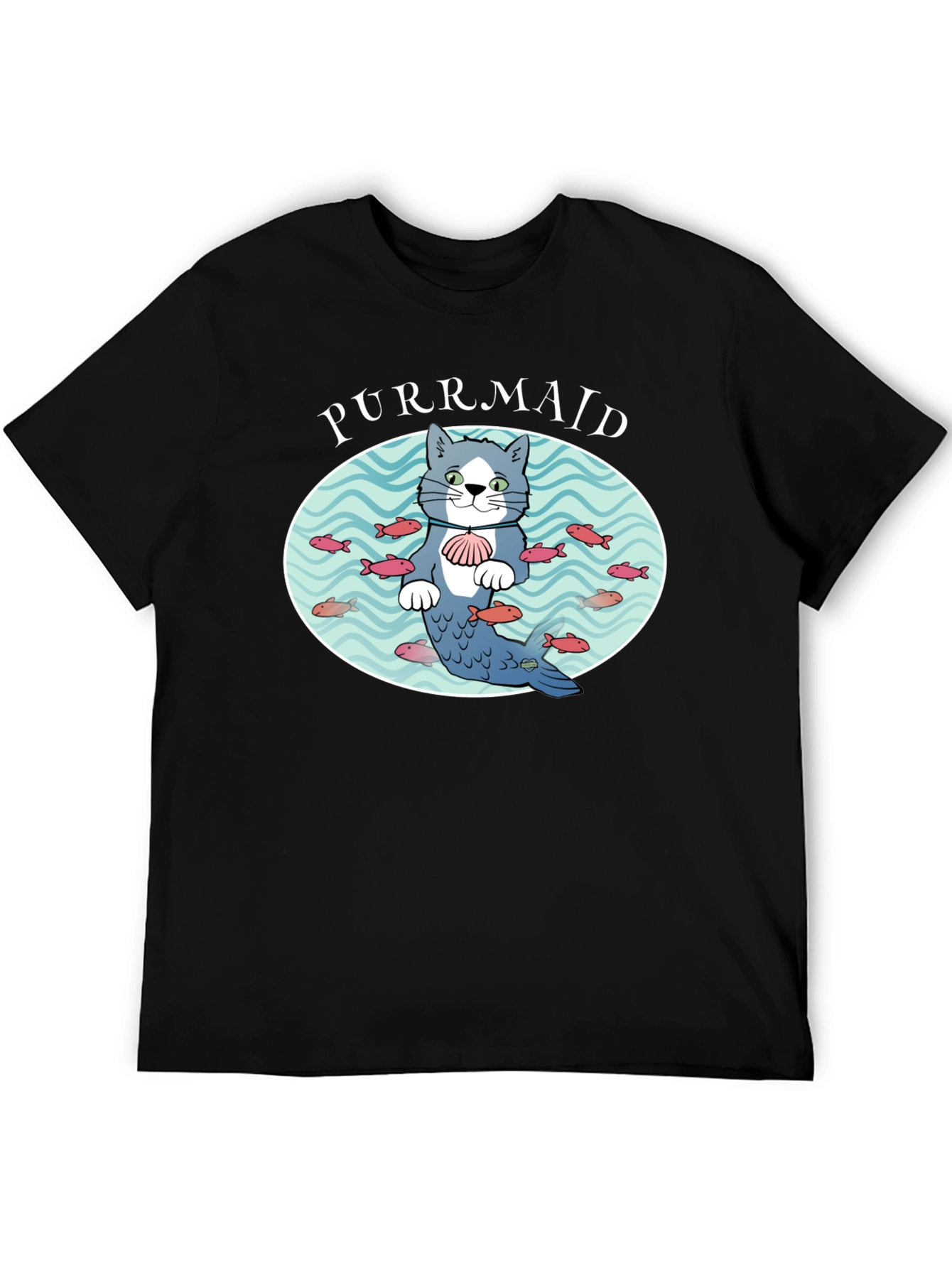 Purrmaid Cat Graphic T-Shirt - Unisex Cotton Tee