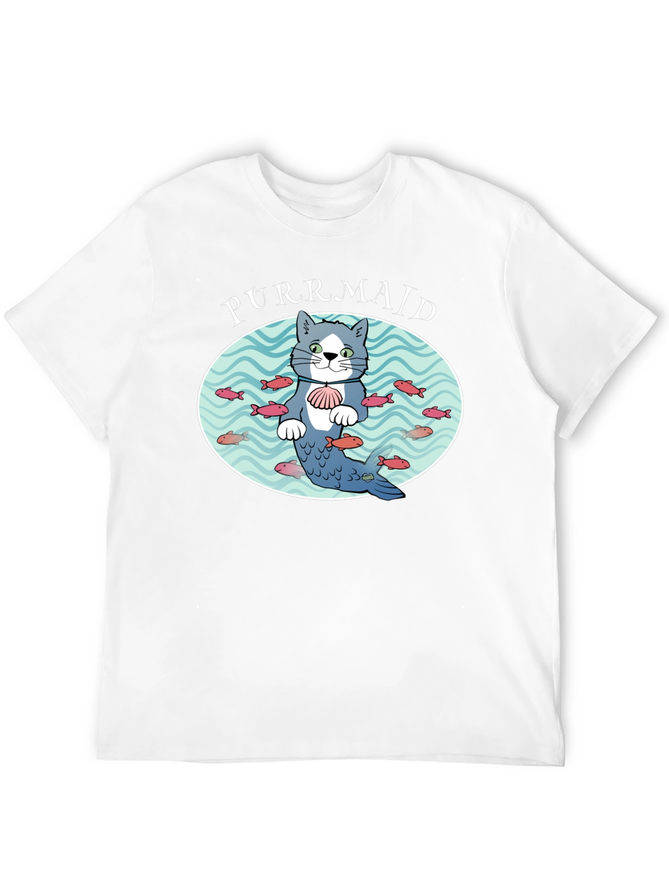 Purrmaid Cat Graphic T-Shirt - Unisex Cotton Tee