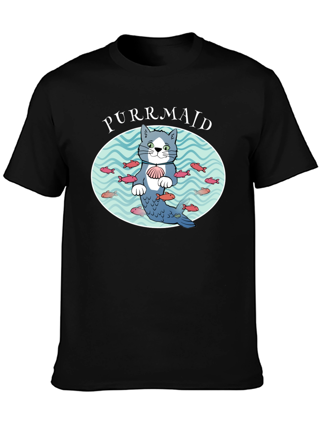 Purrmaid Cat Graphic T-Shirt - Unisex Cotton Tee