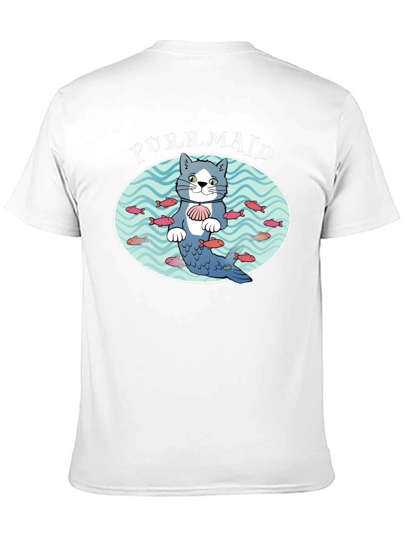 Purrmaid Cat Graphic T-Shirt - Unisex Cotton Tee