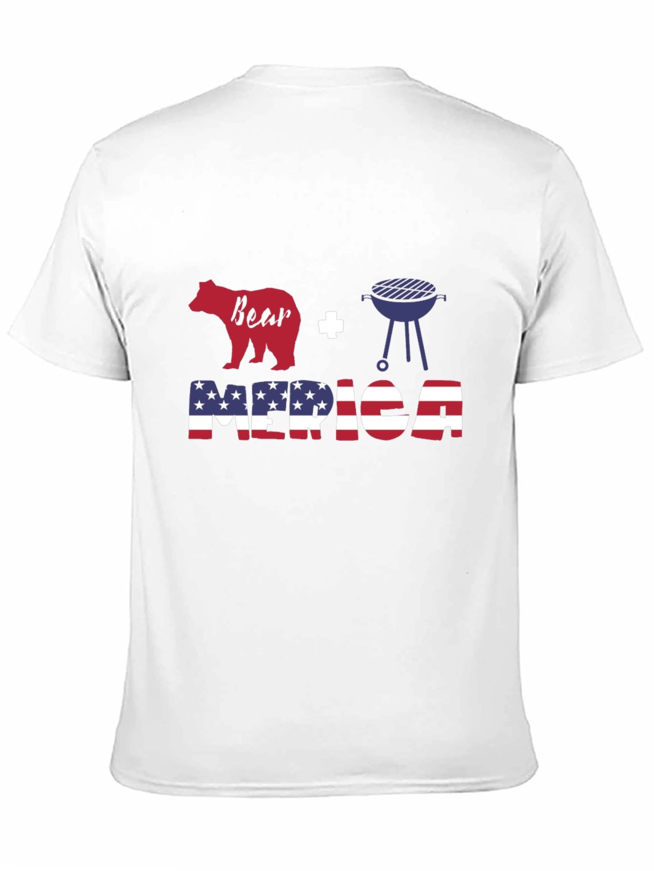 Bear BBQ Merica Graphic T-Shirt