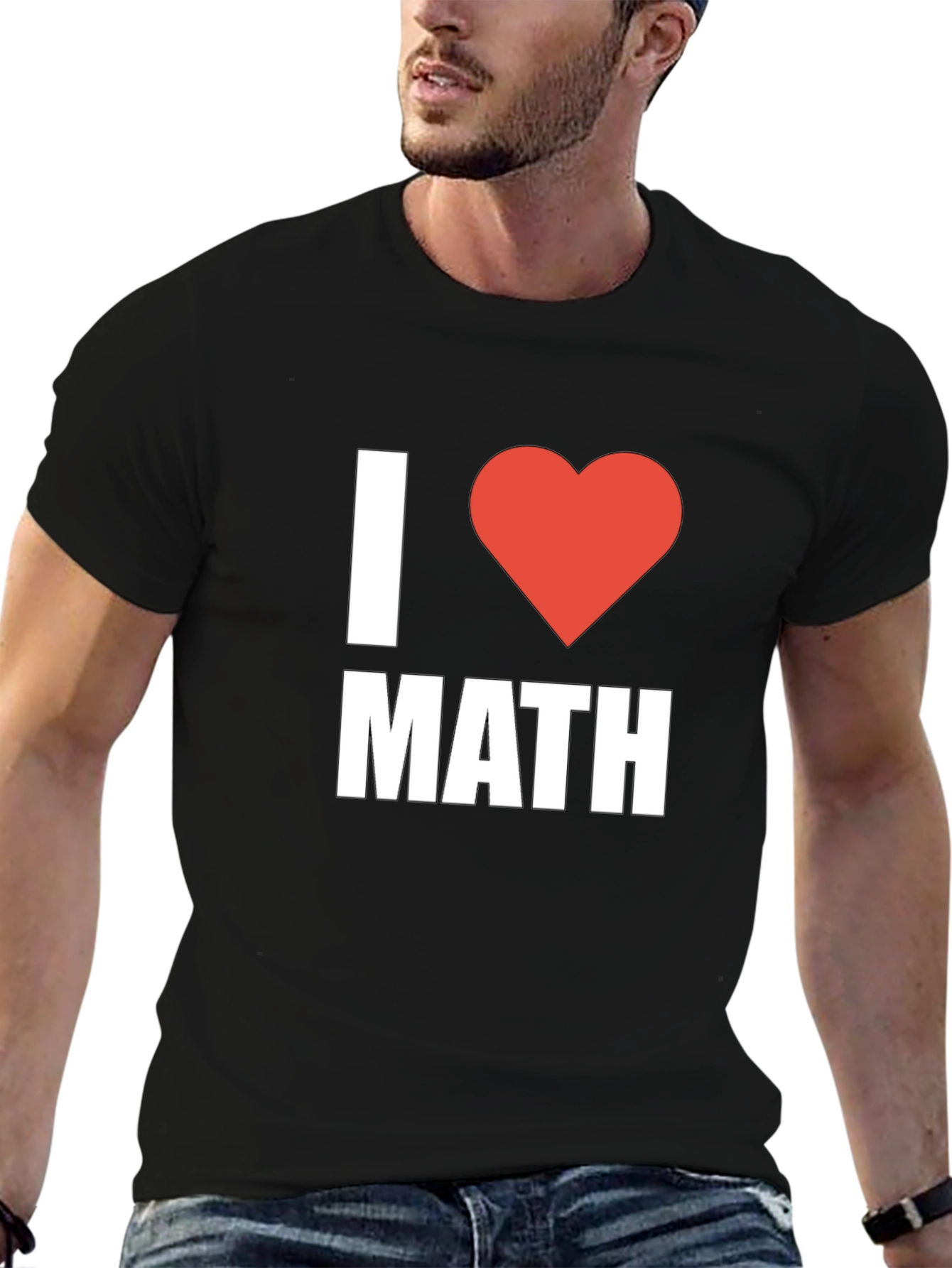 I Heart Math Black T-Shirt