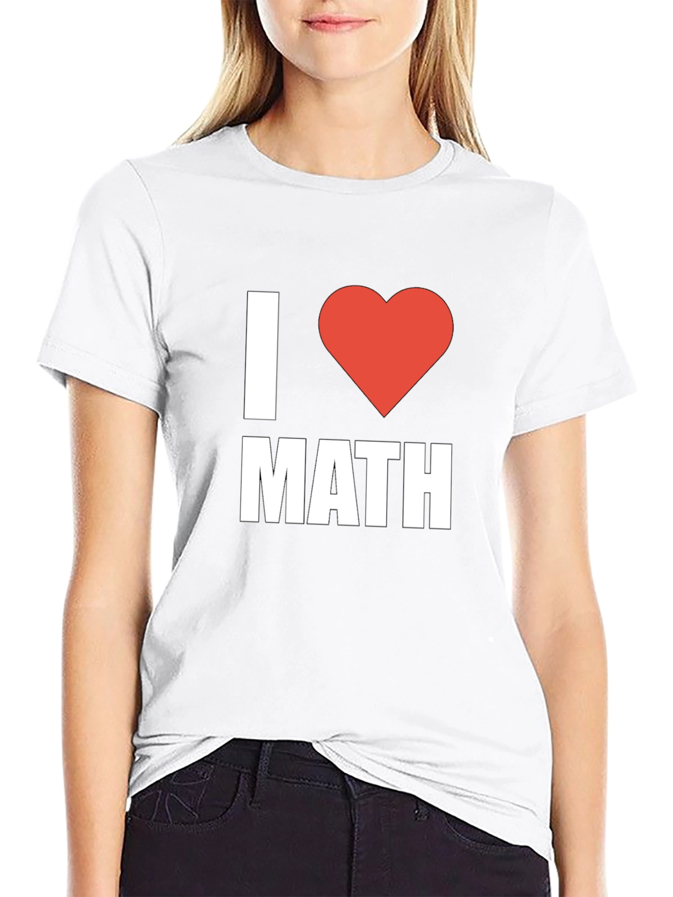 I Heart Math Black T-Shirt