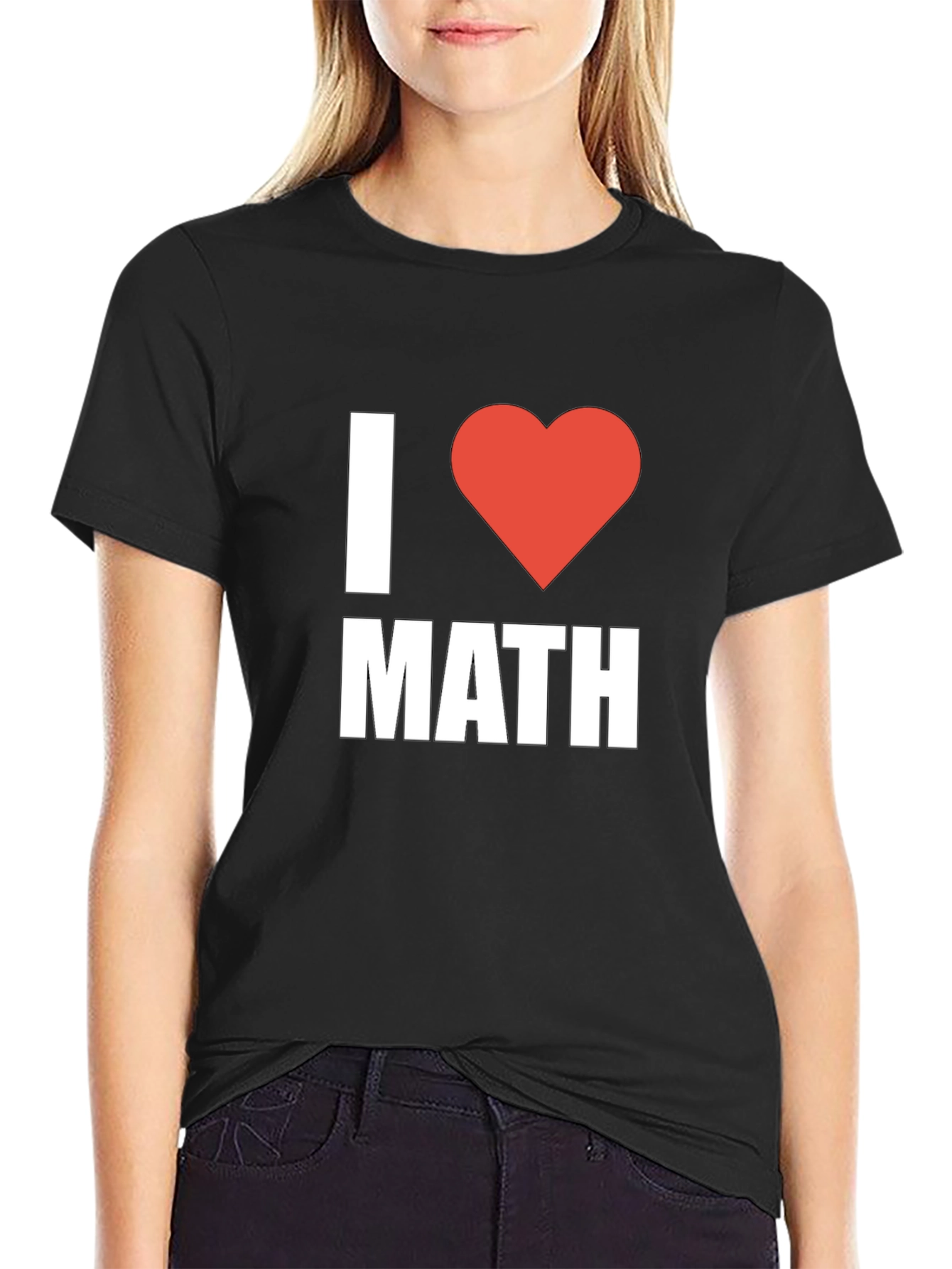 I Heart Math Black T-Shirt