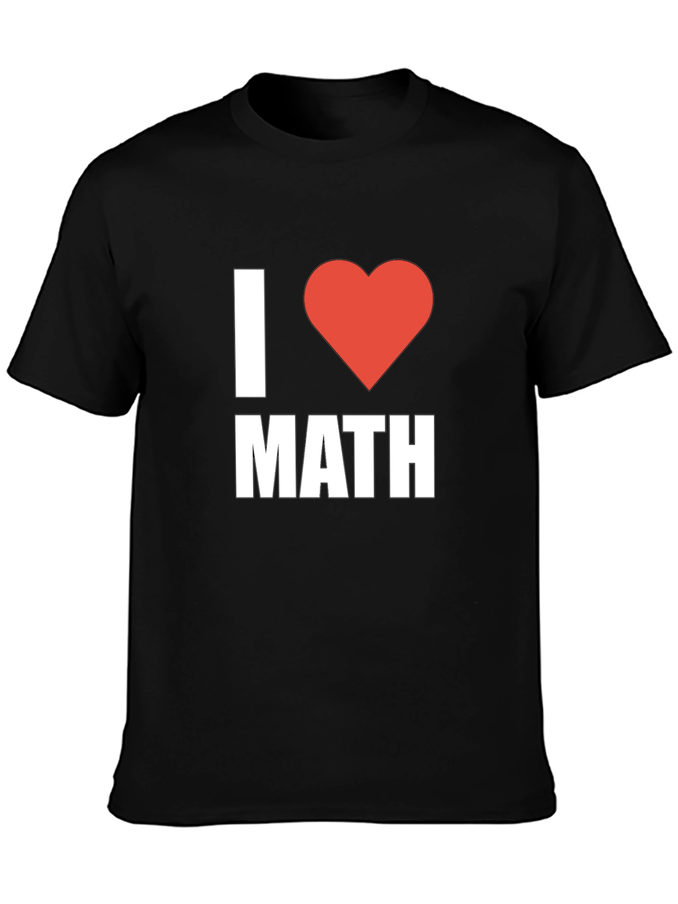 I Heart Math Black T-Shirt