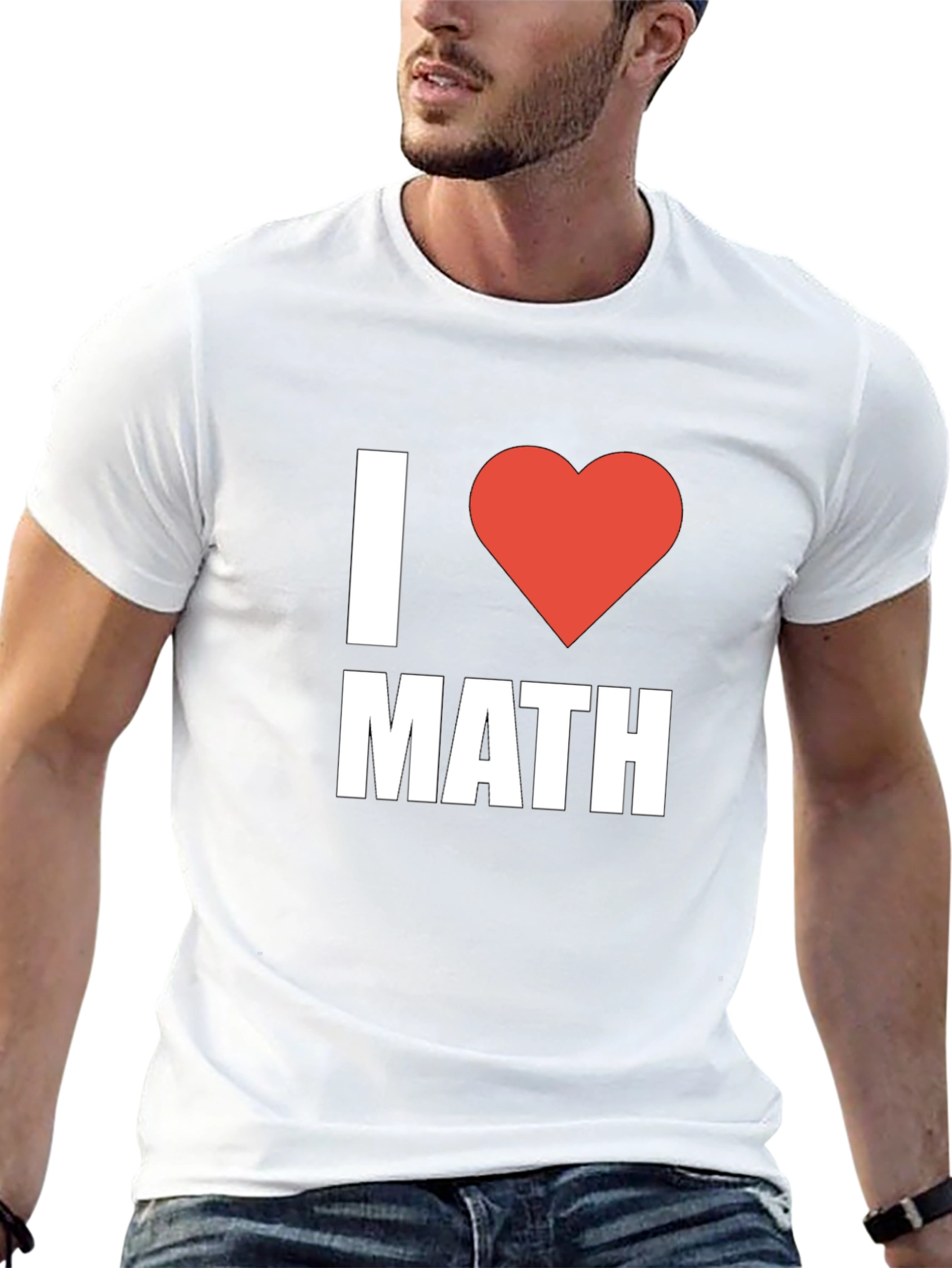 I Heart Math Black T-Shirt