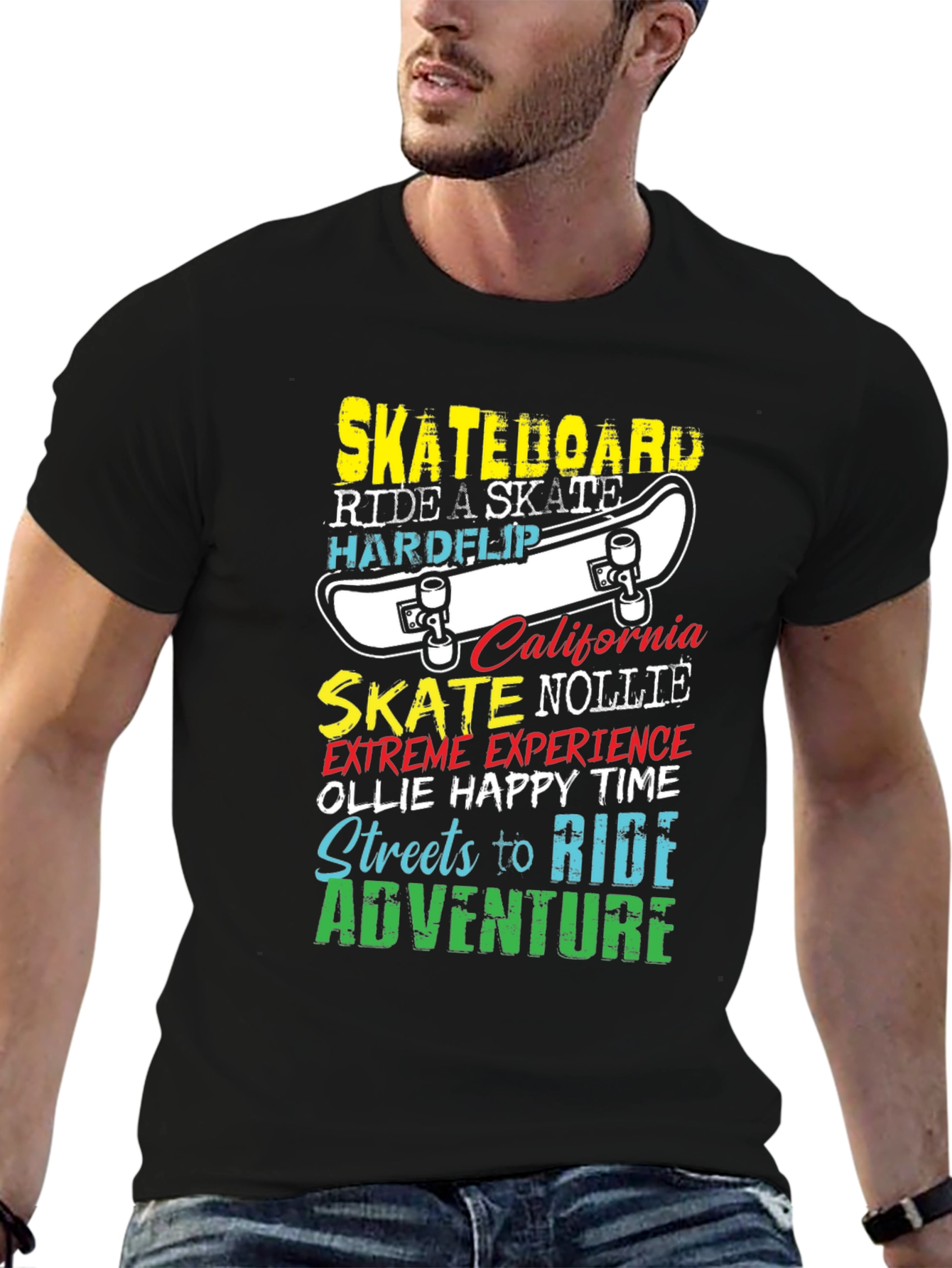Skateboard Graphic T-Shirt - Ride in Style!