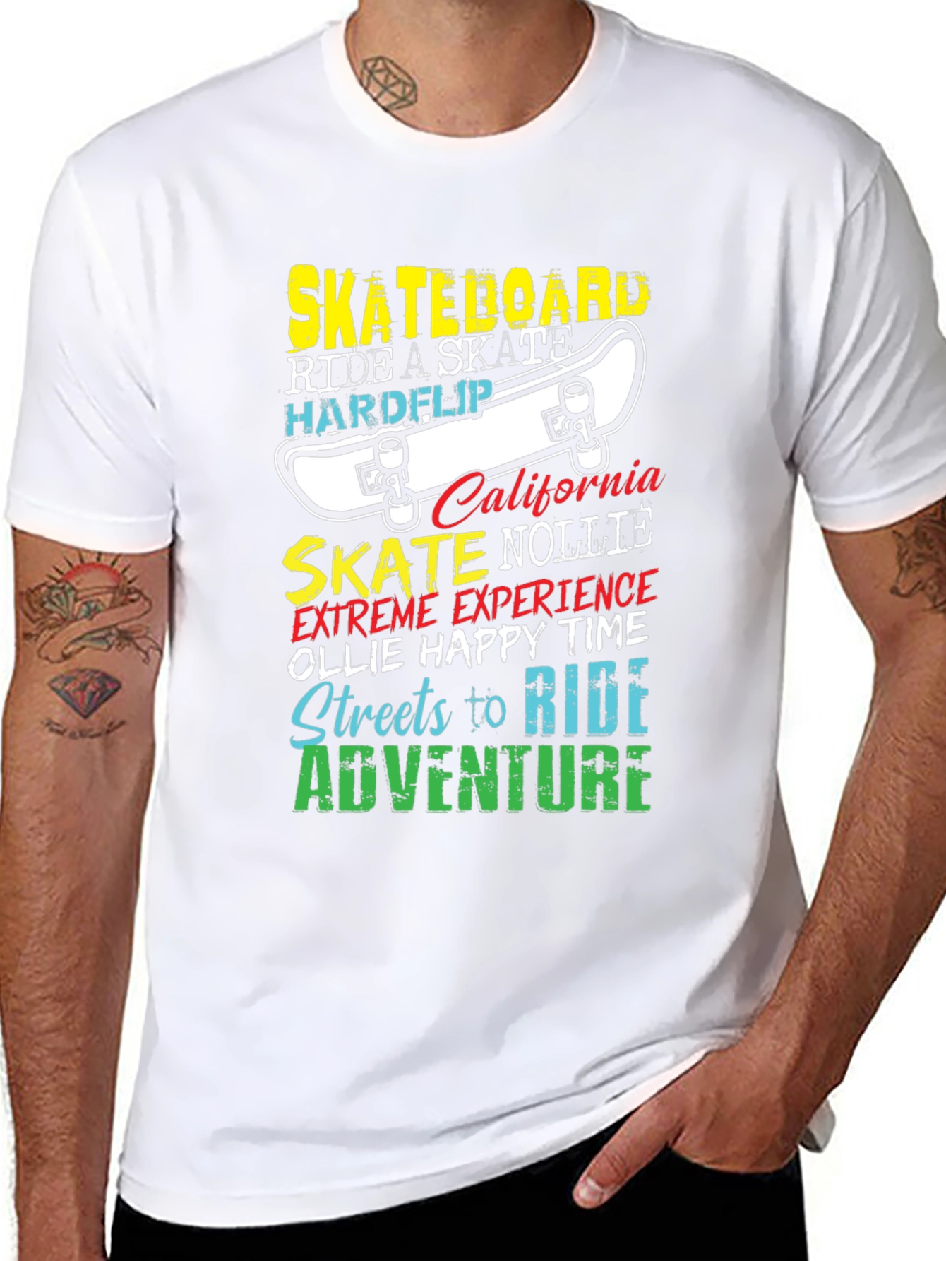 Skateboard Graphic T-Shirt - Ride in Style!