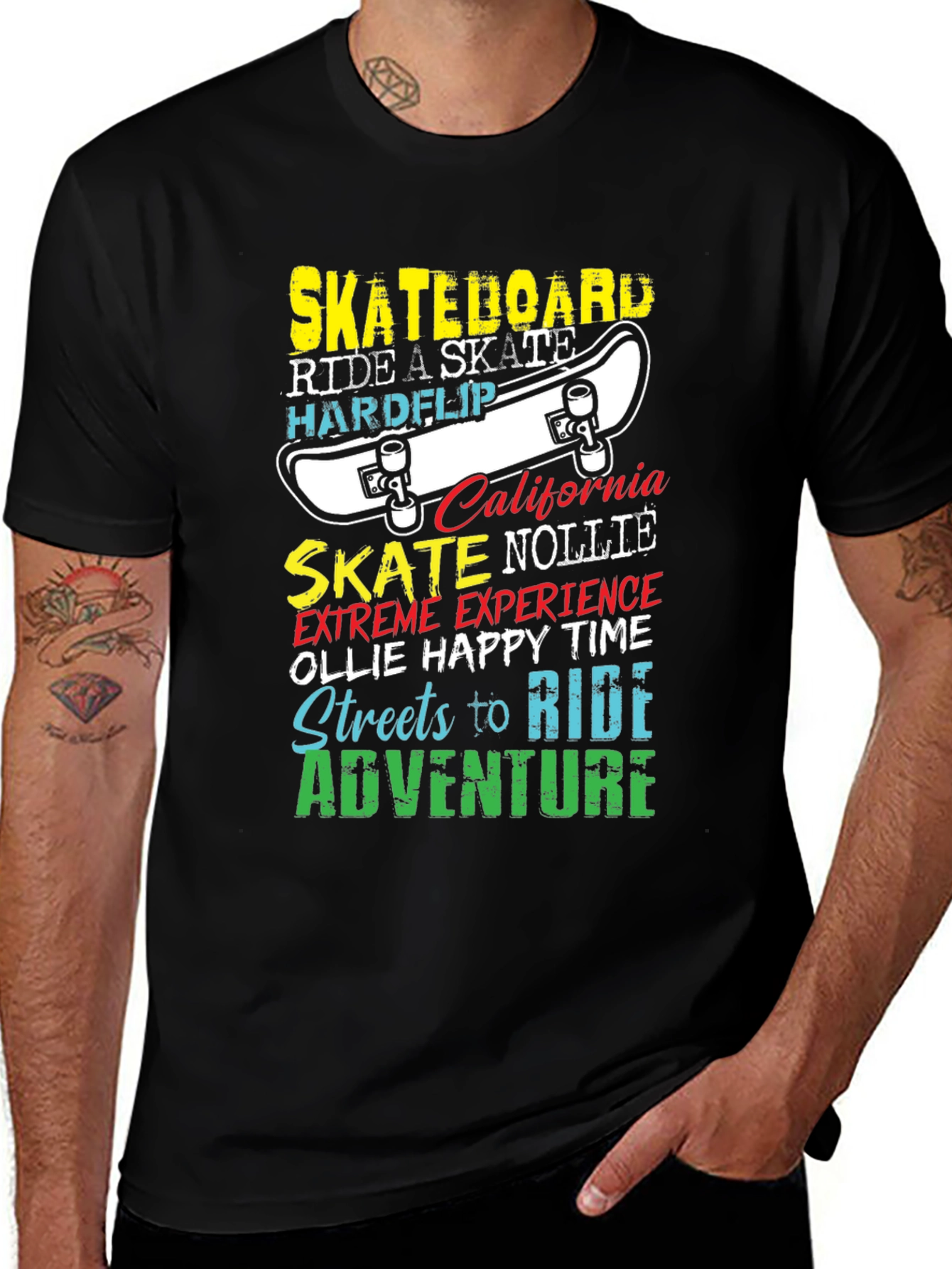 Skateboard Graphic T-Shirt - Ride in Style!