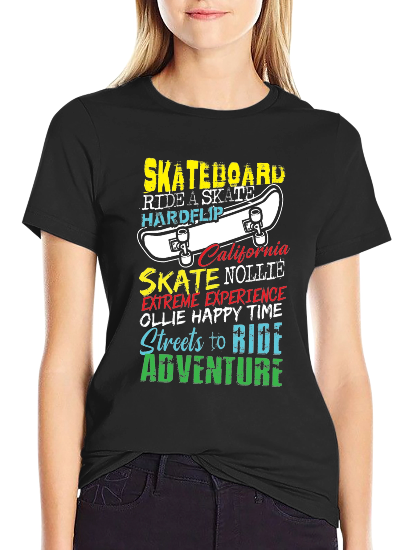 Skateboard Graphic T-Shirt - Ride in Style!