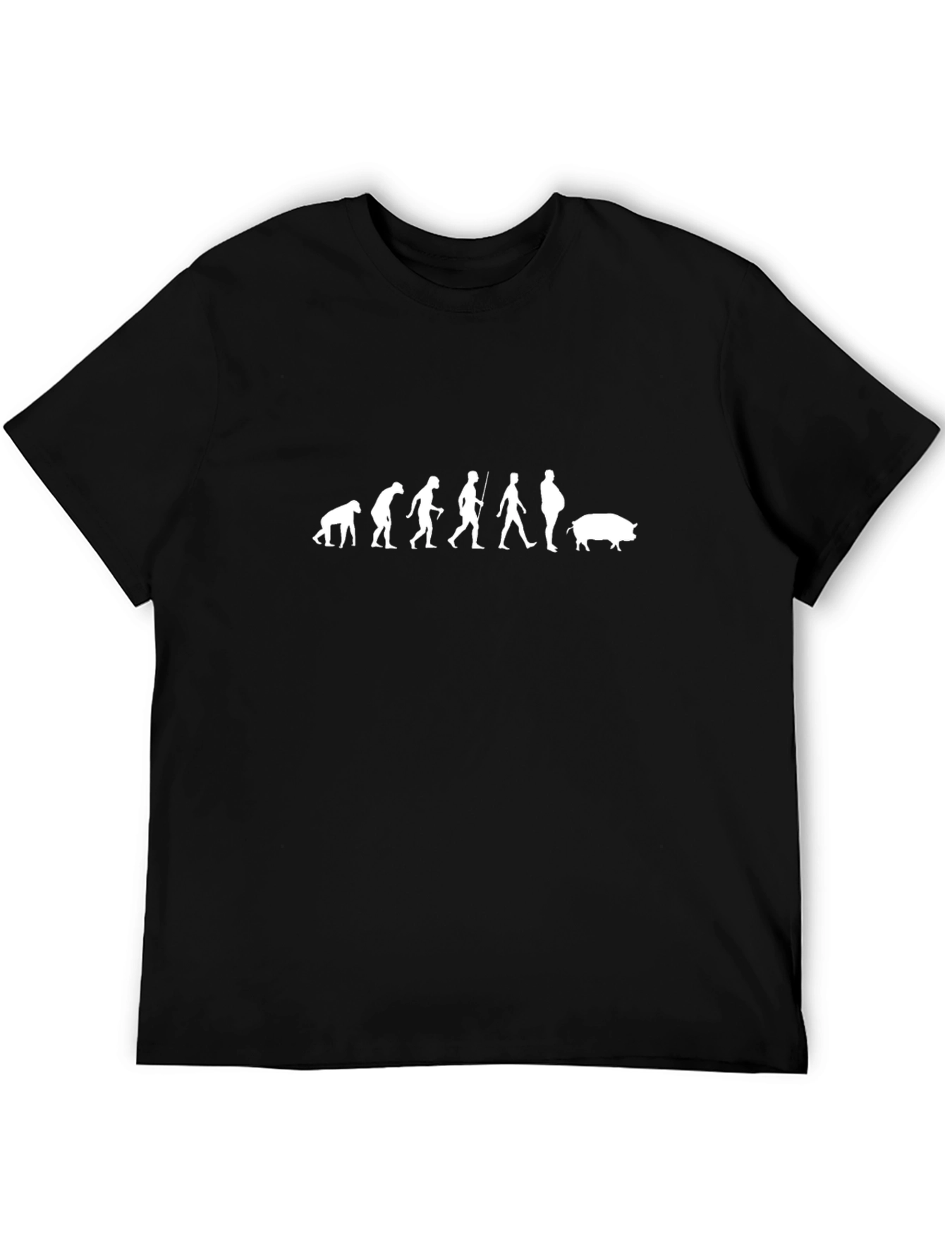 Evolution to Pig T-Shirt - Funny Animal Tee