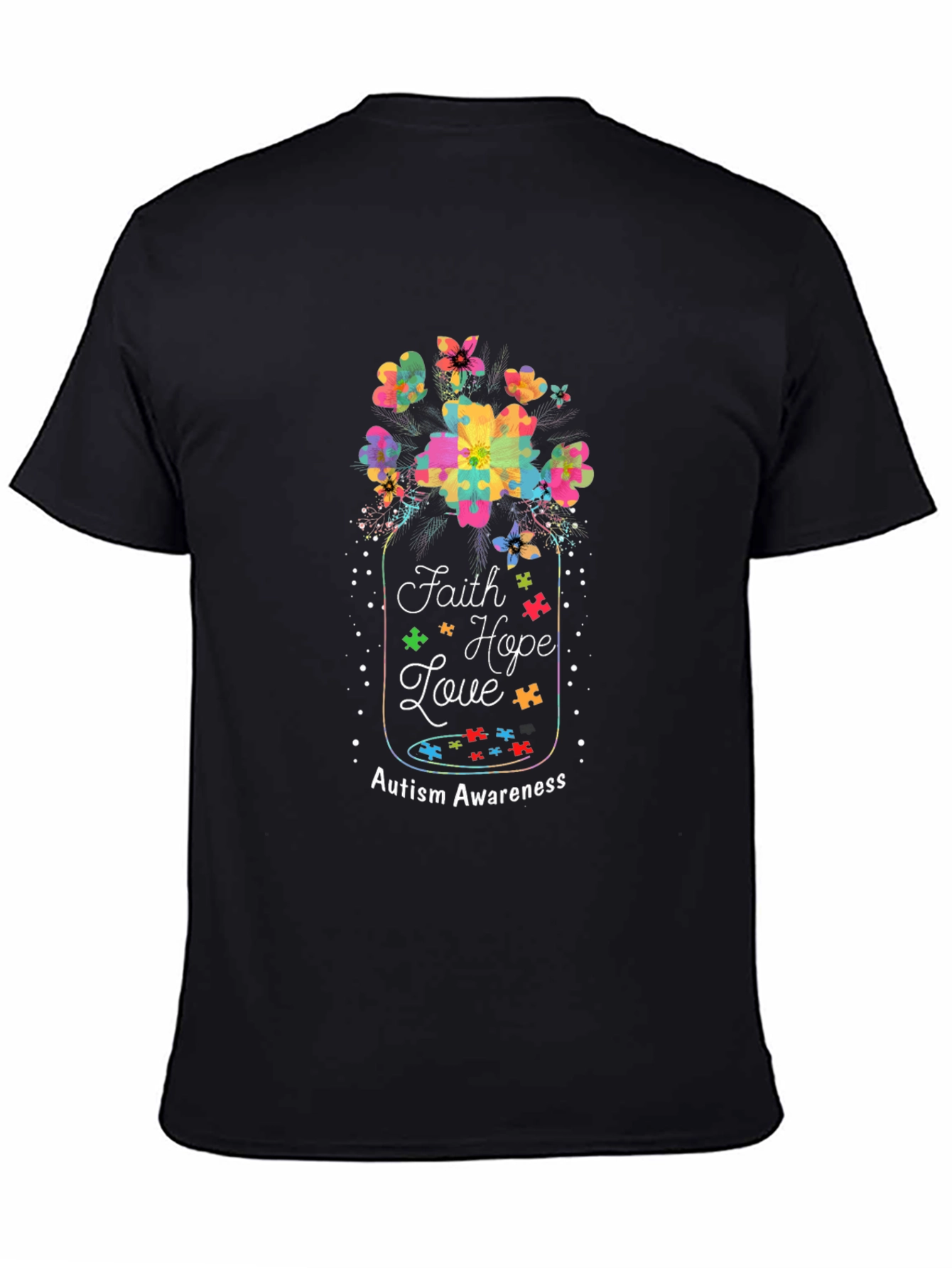 Faith Hope Love Autism Awareness T-Shirt