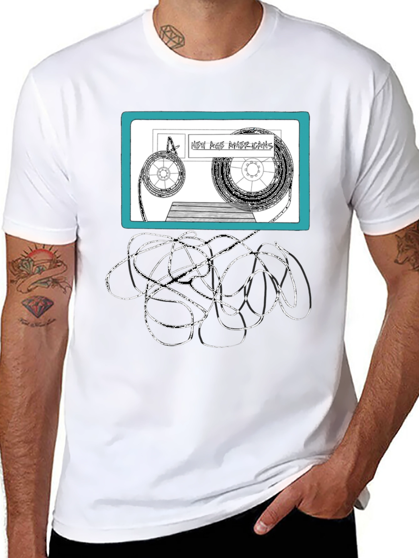 Retro Cassette Tape Graphic T-Shirt