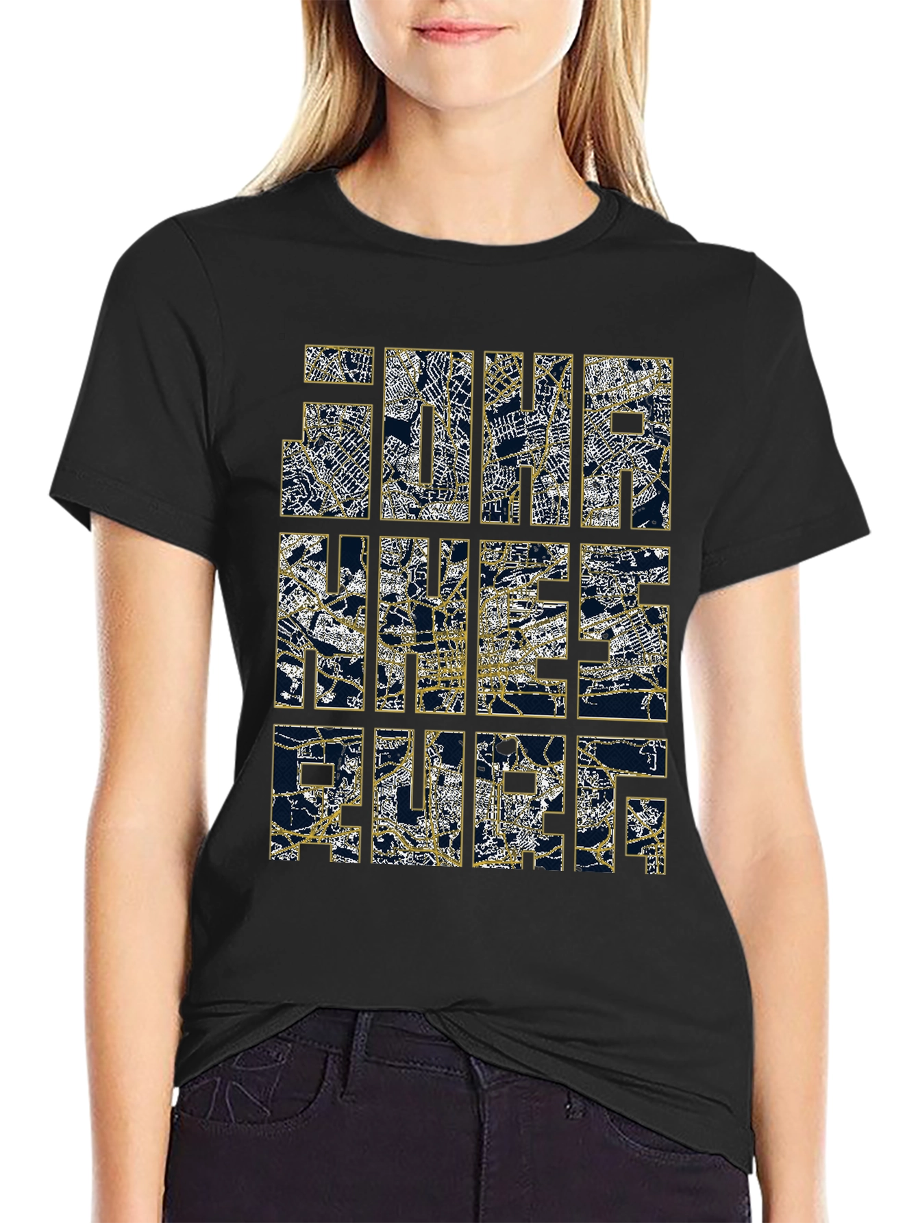Map Design Graphic Tee - The Nice France