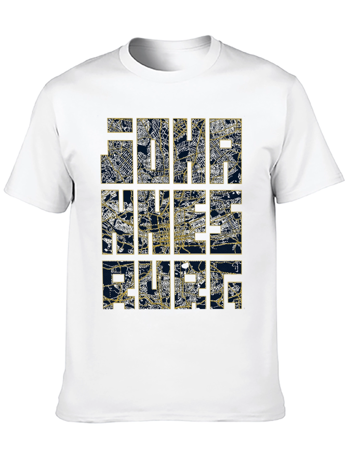Map Design Graphic Tee - The Nice France