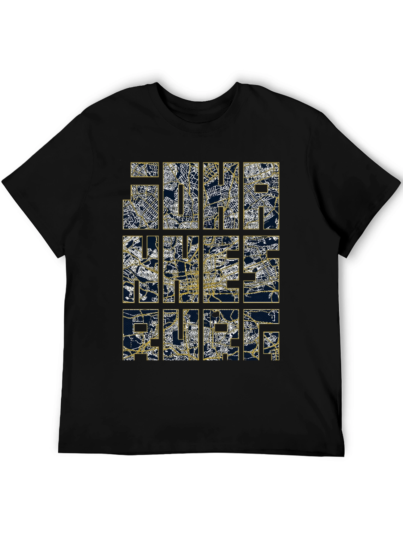 Map Design Graphic Tee - The Nice France