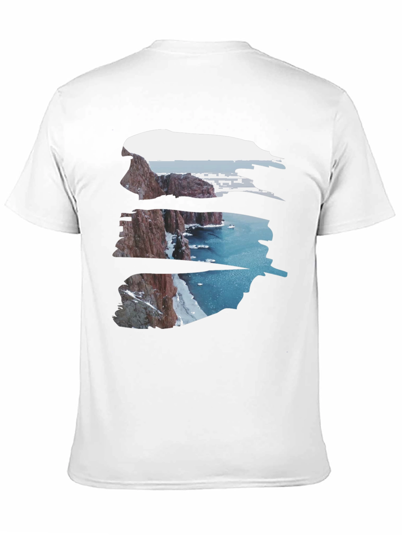Nature Cliff Black Tee