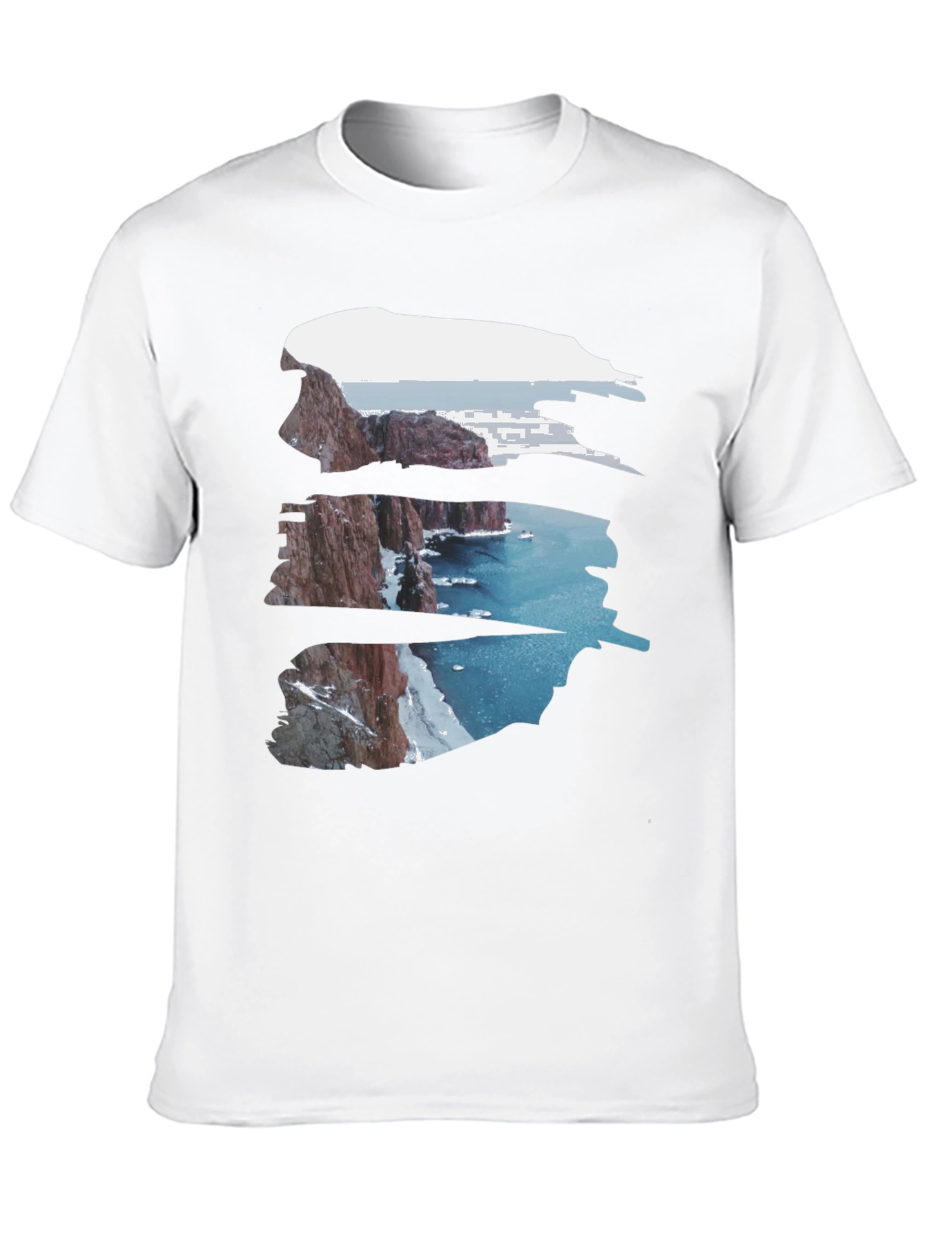Nature Cliff Black Tee