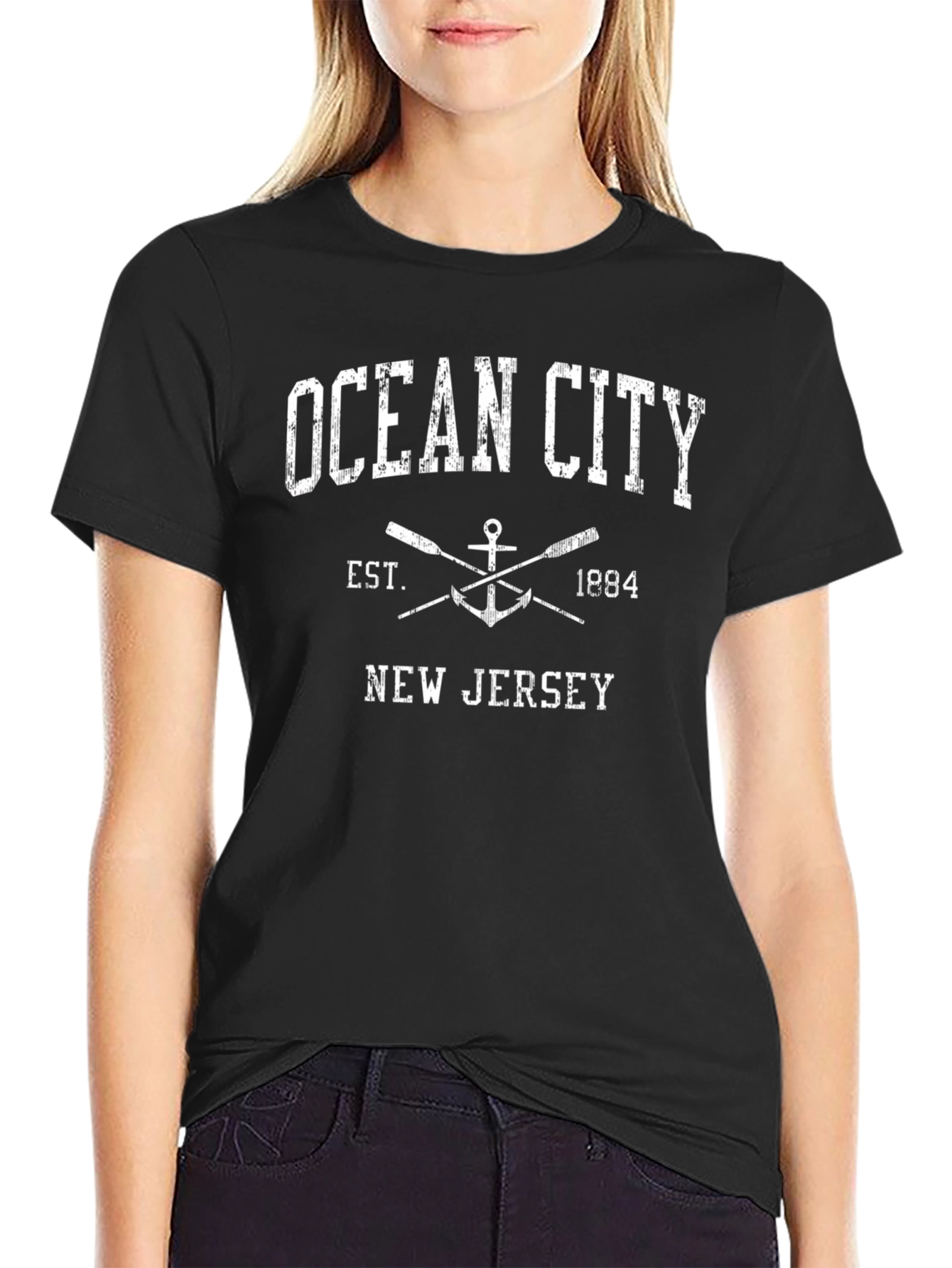 Ocean City New Jersey Black T-Shirt