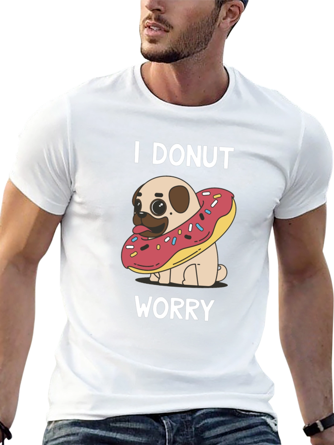 I Donut Worry Pug T-Shirt
