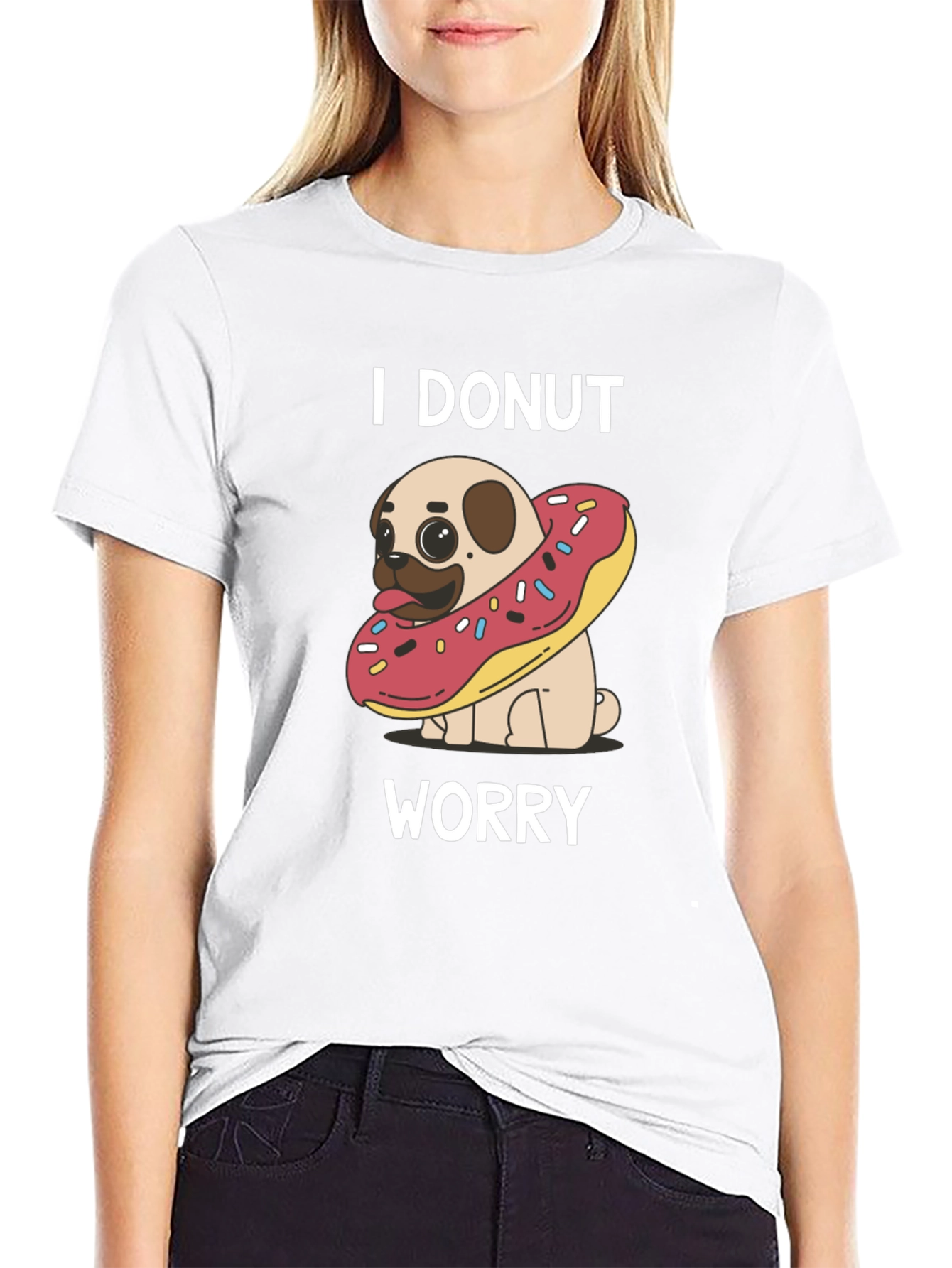 I Donut Worry Pug T-Shirt