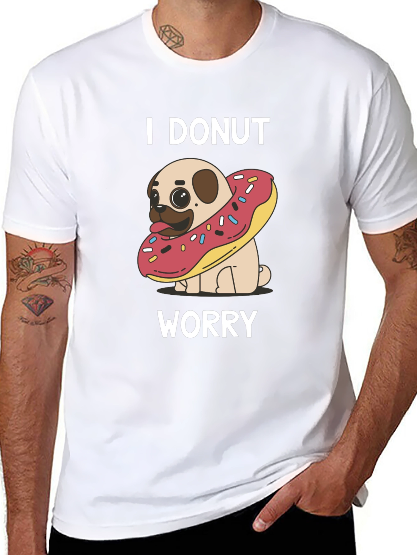 I Donut Worry Pug T-Shirt