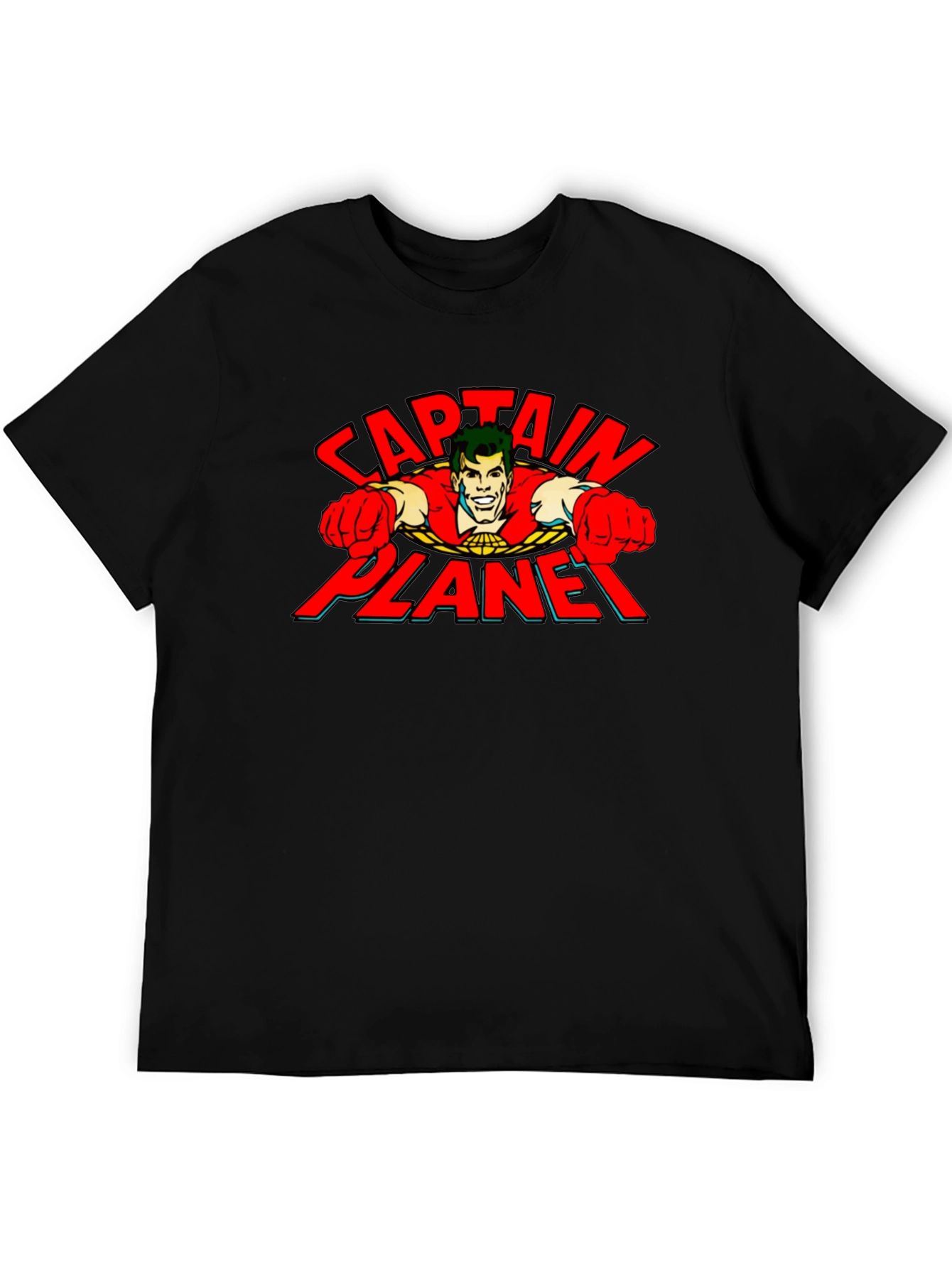 Captain Planet Graphic T-Shirt - Retro Cartoon Tee