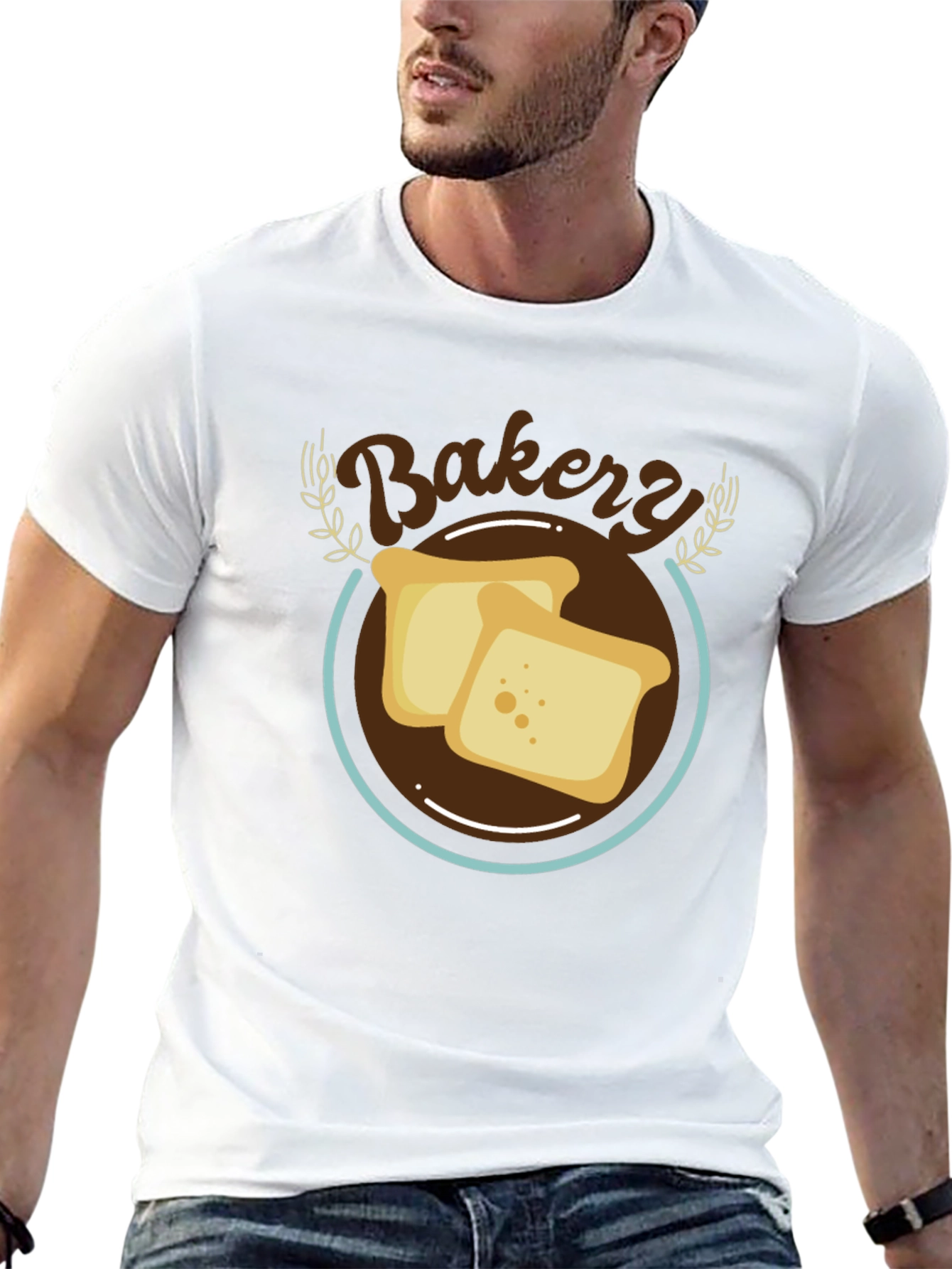 Bakery Toast Graphic T-Shirt - Casual Comfort