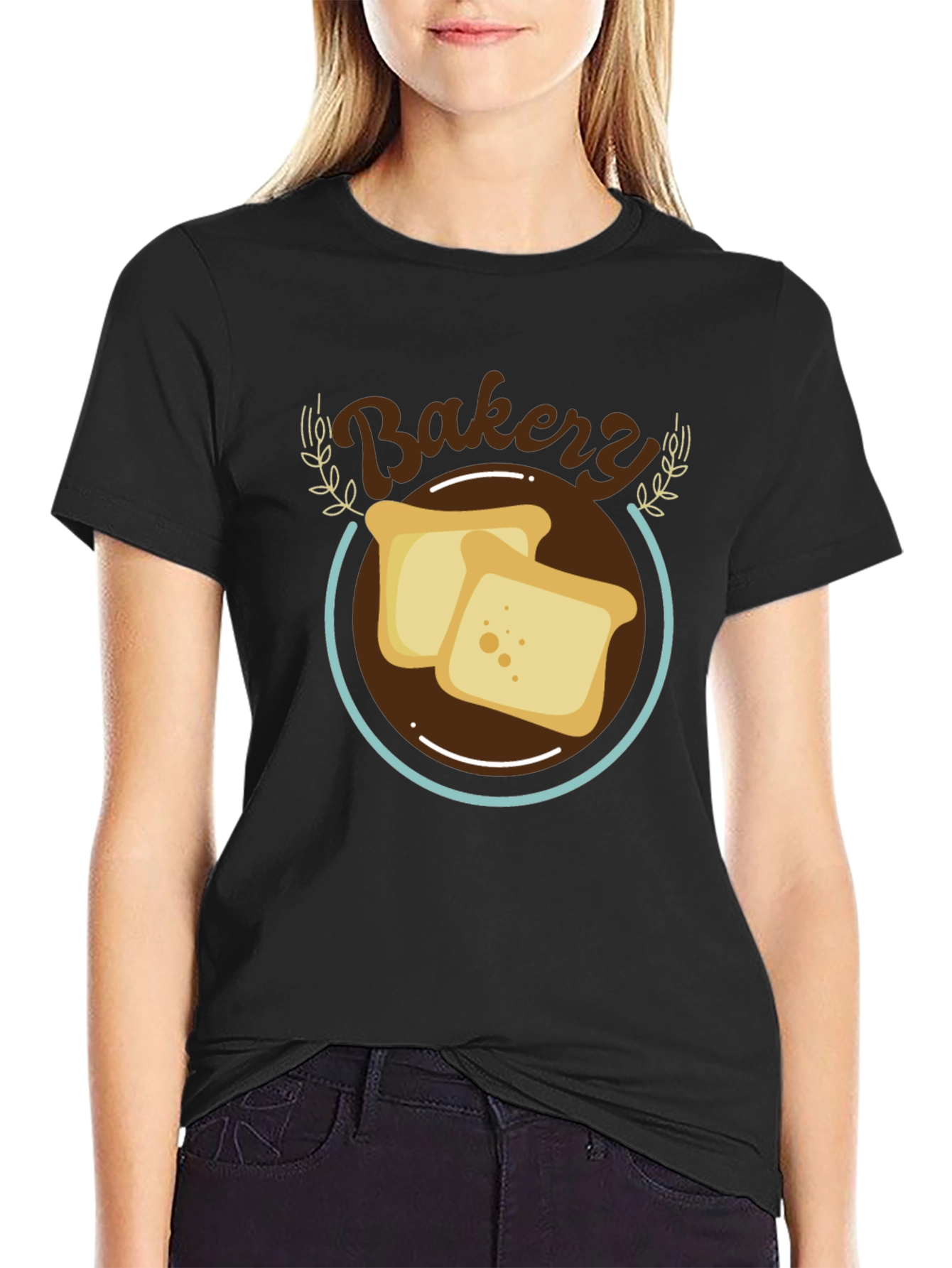 Bakery Toast Graphic T-Shirt - Casual Comfort