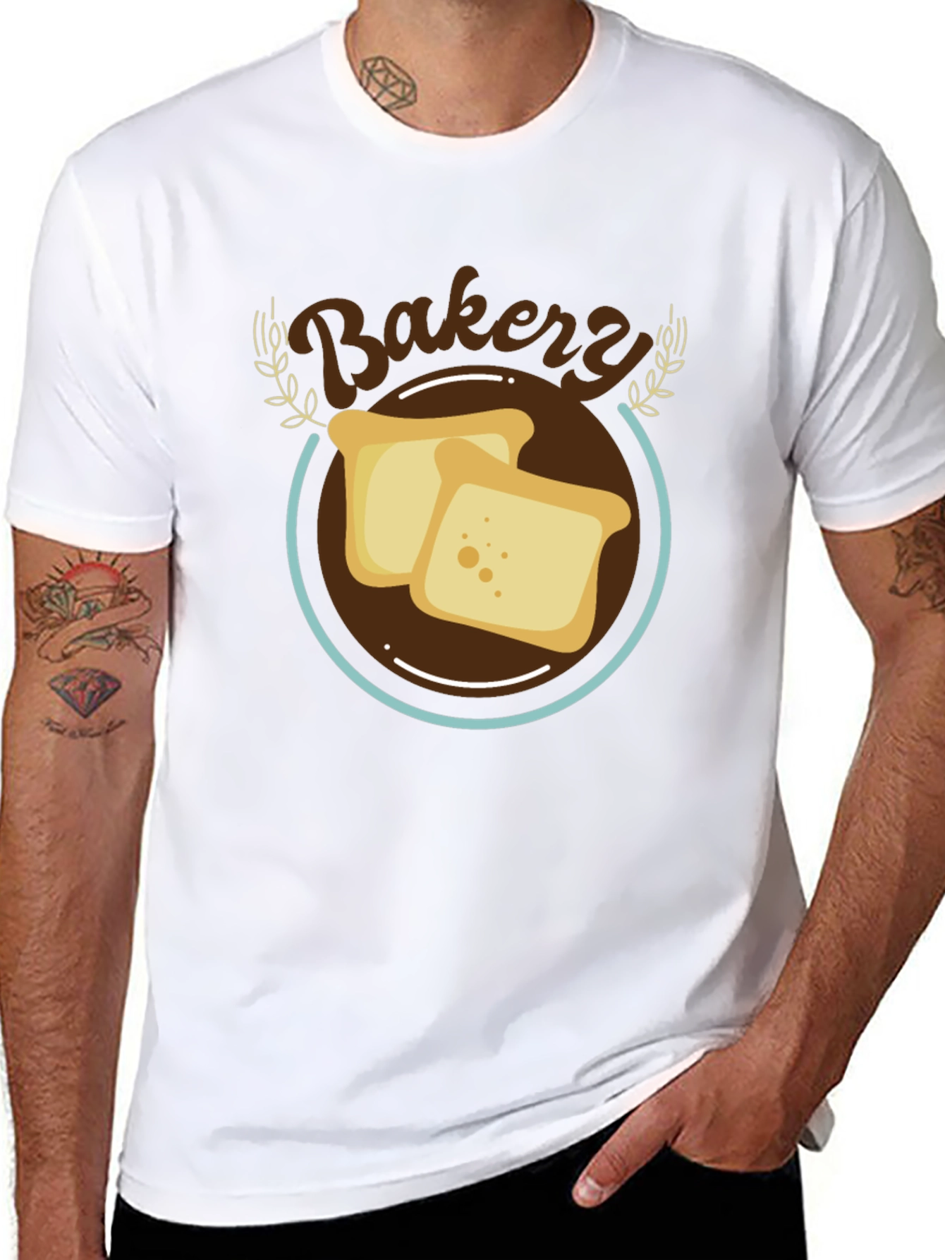 Bakery Toast Graphic T-Shirt - Casual Comfort