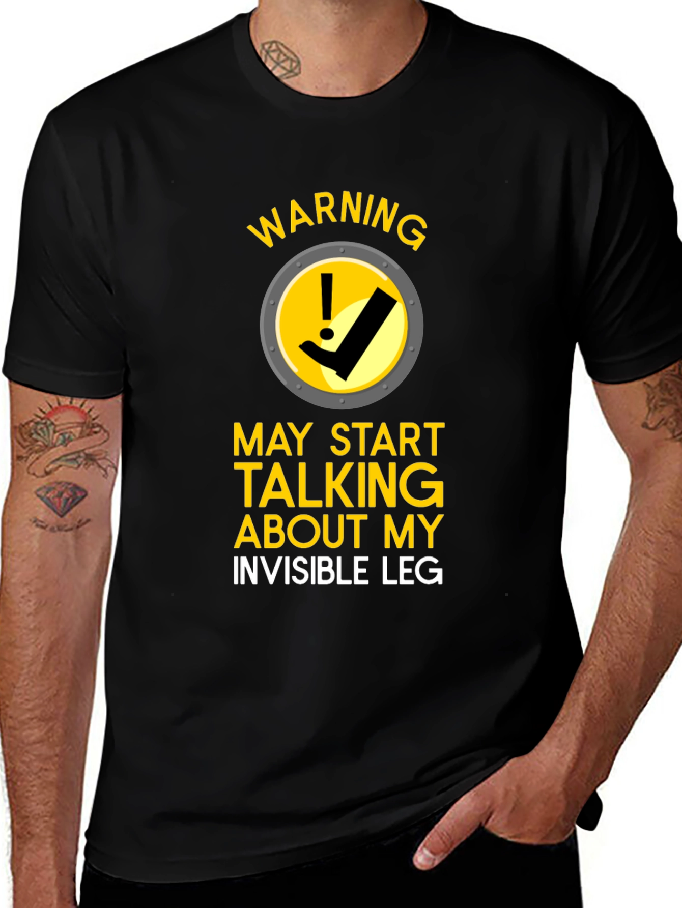 Warning Invisible Leg T-Shirt
