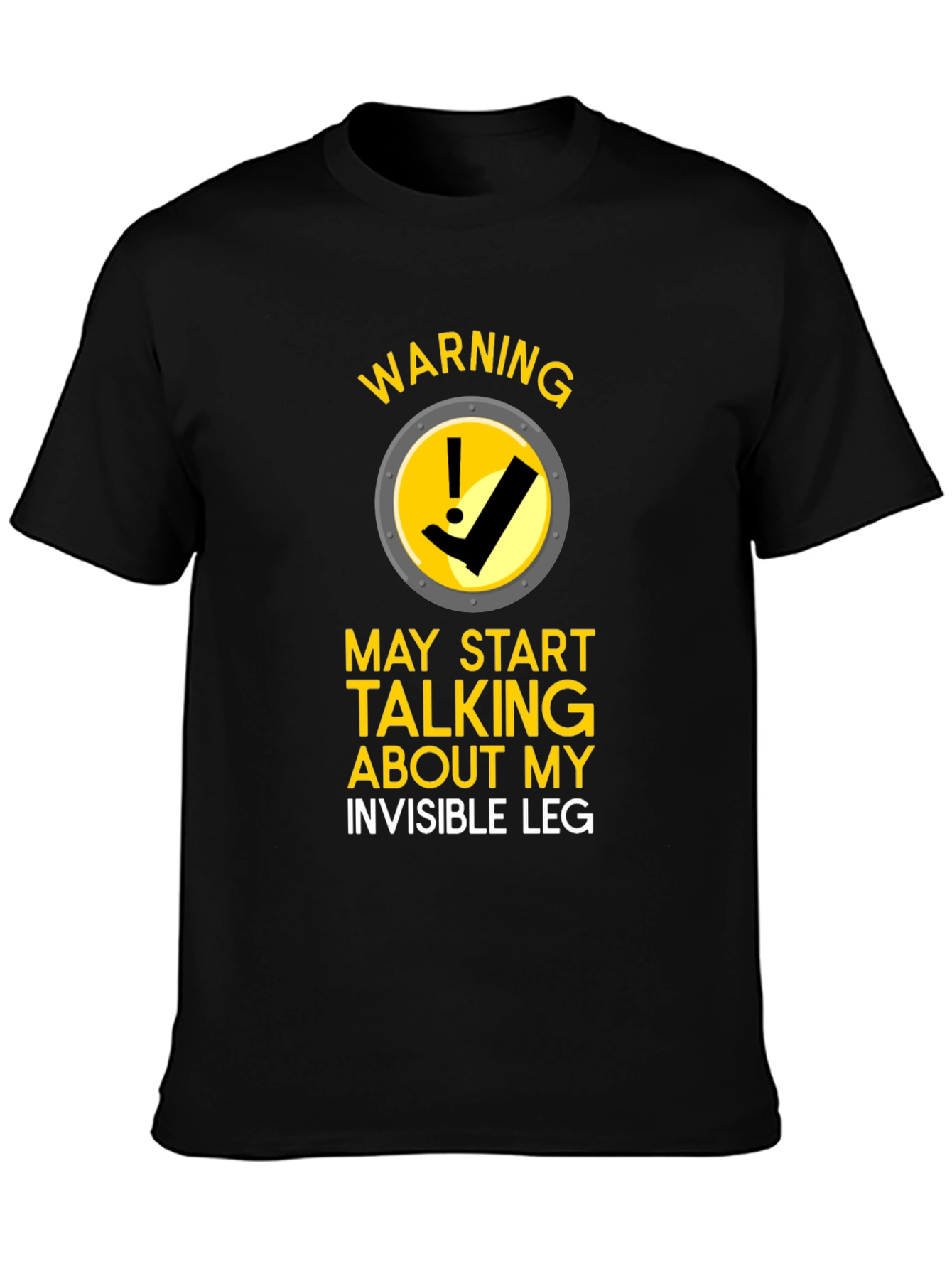 Warning Invisible Leg T-Shirt
