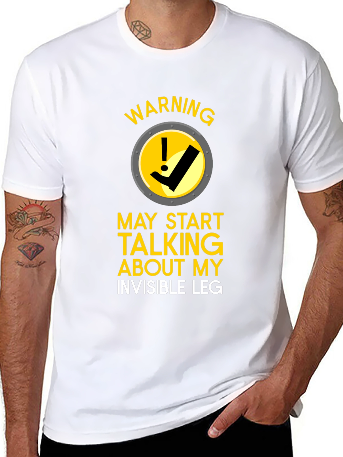 Warning Invisible Leg T-Shirt